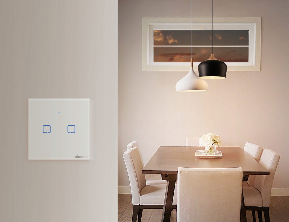 WŁĄCZNIK ŚWIATŁA DOTYKOWY 2CH WIFI Biały SONOFF Rodzaj przełącznik