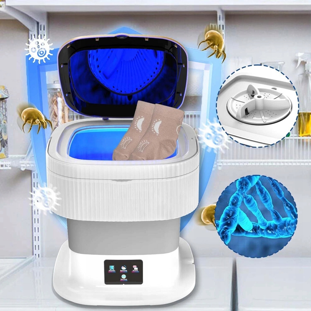 Przenośna Mini Pralka Składana Podróżna Automatyczna Turystyczna Pralka 11L