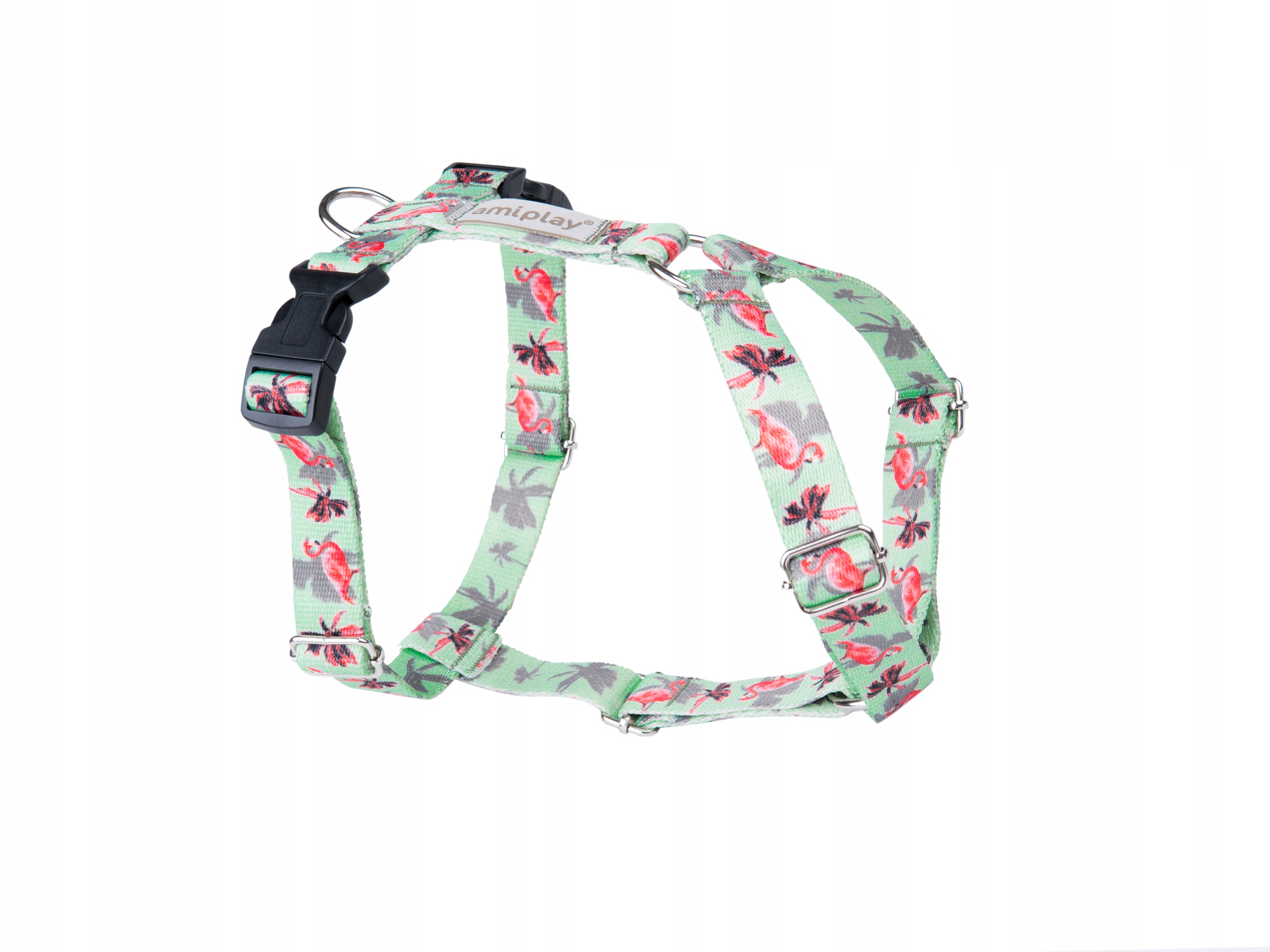 Levně Amiplay Nastavitelné postroje Guard BeHappy M Flamingo
