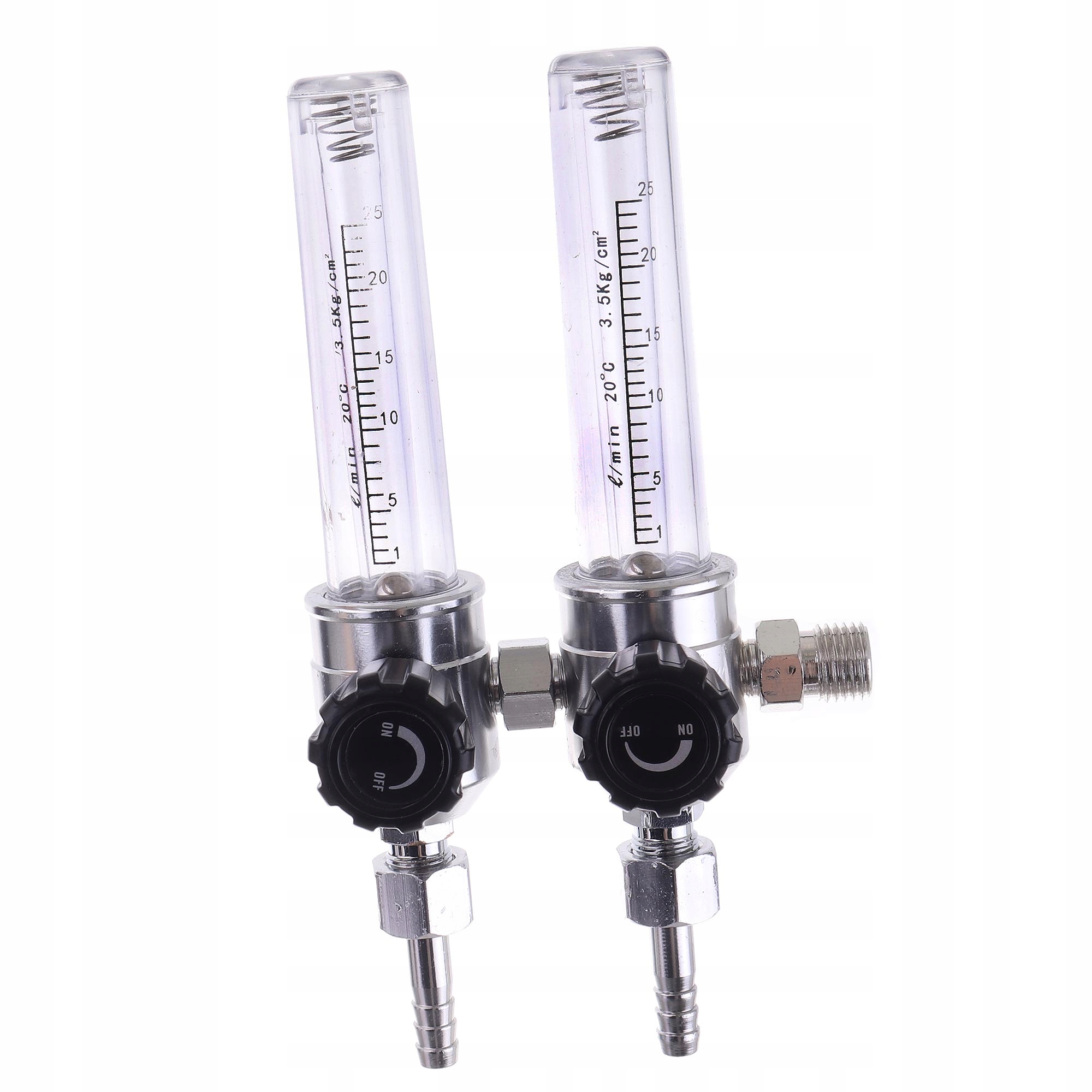 Podwójny rotametr do reduktora Argonu CO2