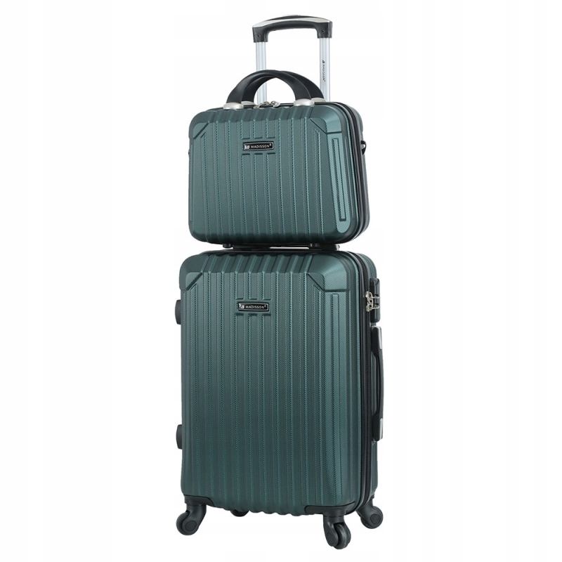 Zestaw mała walizka z kuferkiem podróżnym 55x40x23 Abs 40l