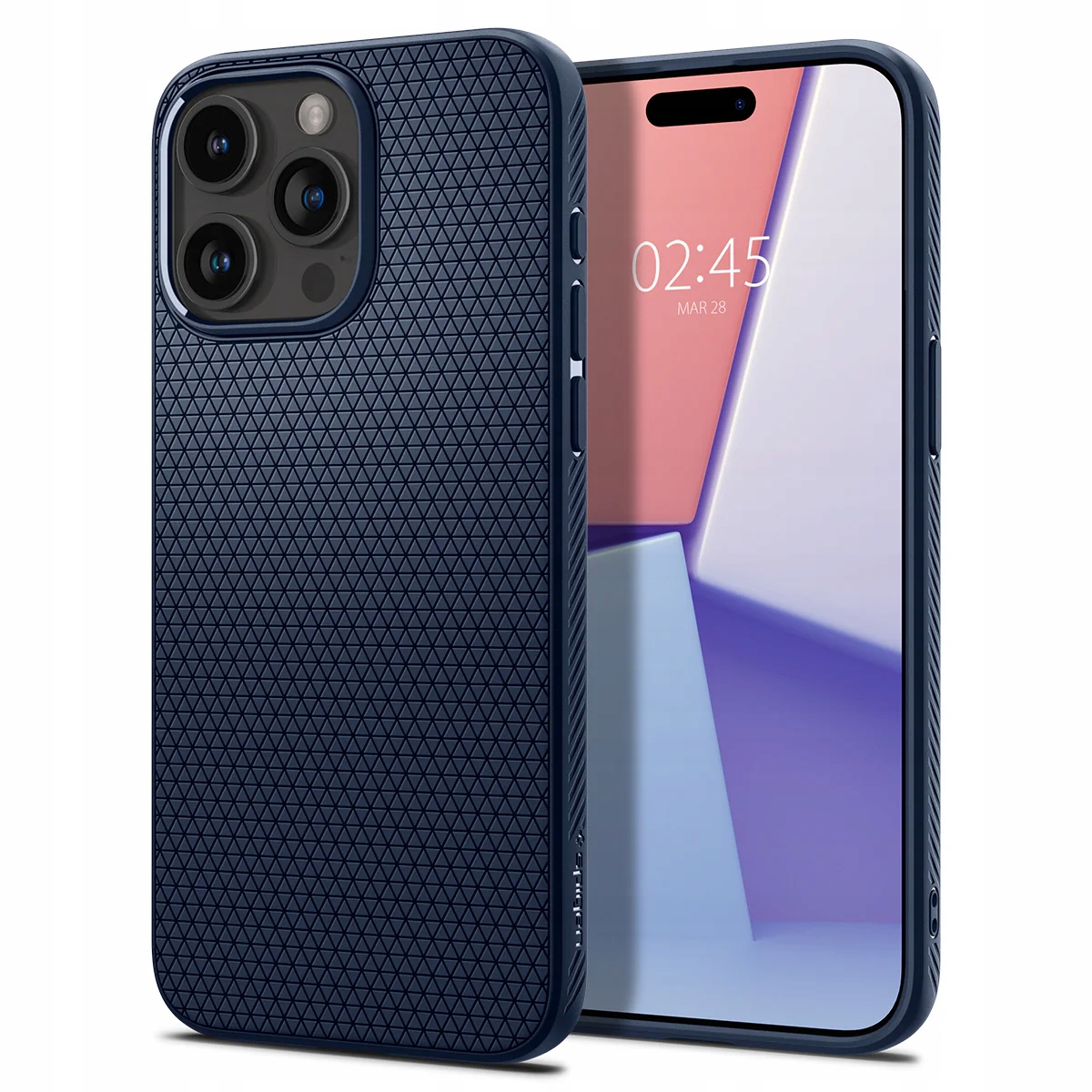 Spigen Liquid Air, granatowy iPhone 15 Pro Max