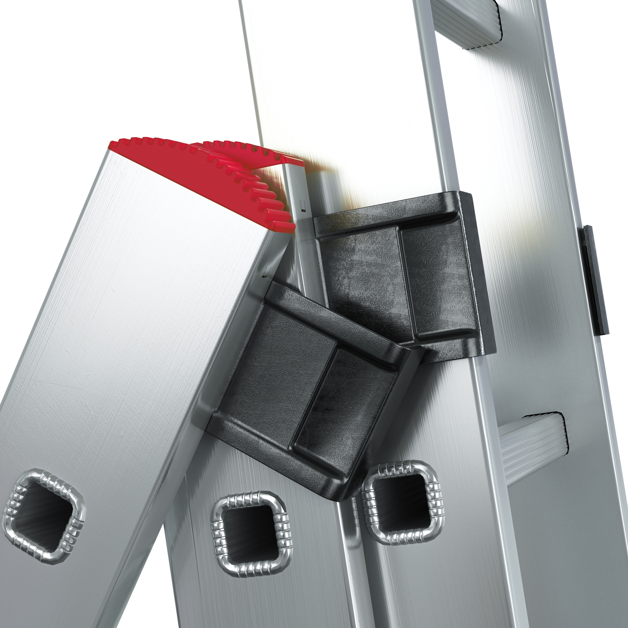 Drabina aluminiowa wielofunkcyjna 3x9 HIGHER na schody PRO + GRATIS Materiał aluminium