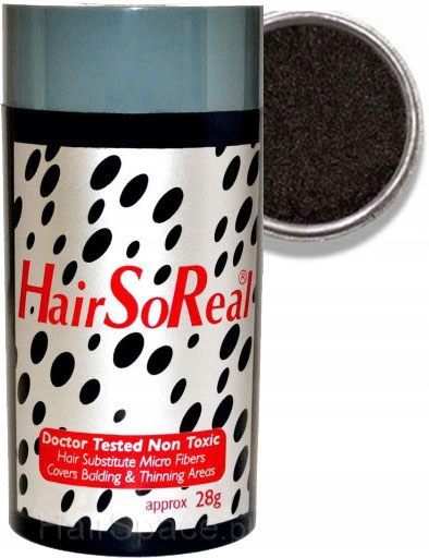 Hair So Real 28 g Hsr Zahušťování vlasů Vlákna Usa HairSoReal Tmavě hnědá
