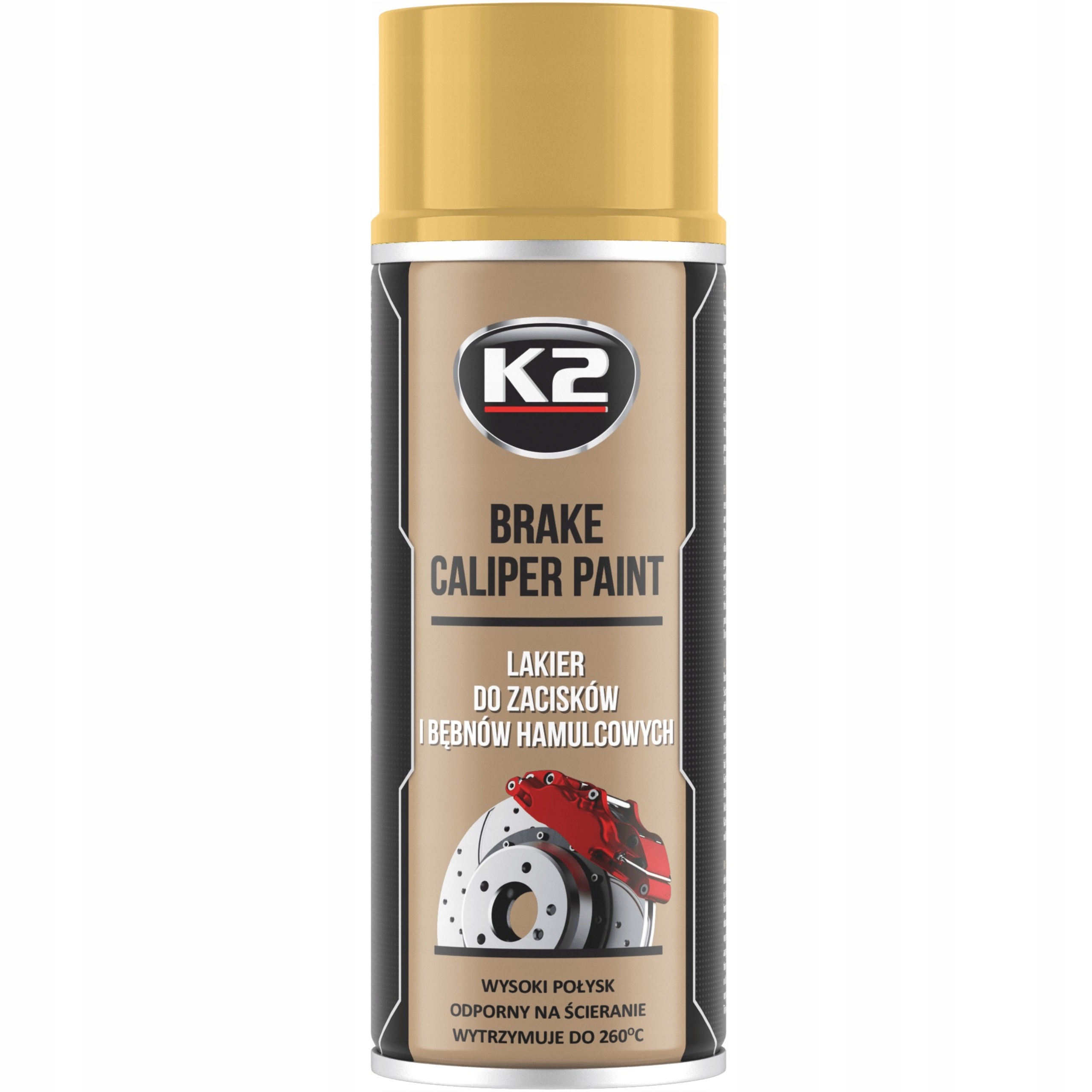 

K2 Lakier do Zacisków i Bębnów Złoty 400ml