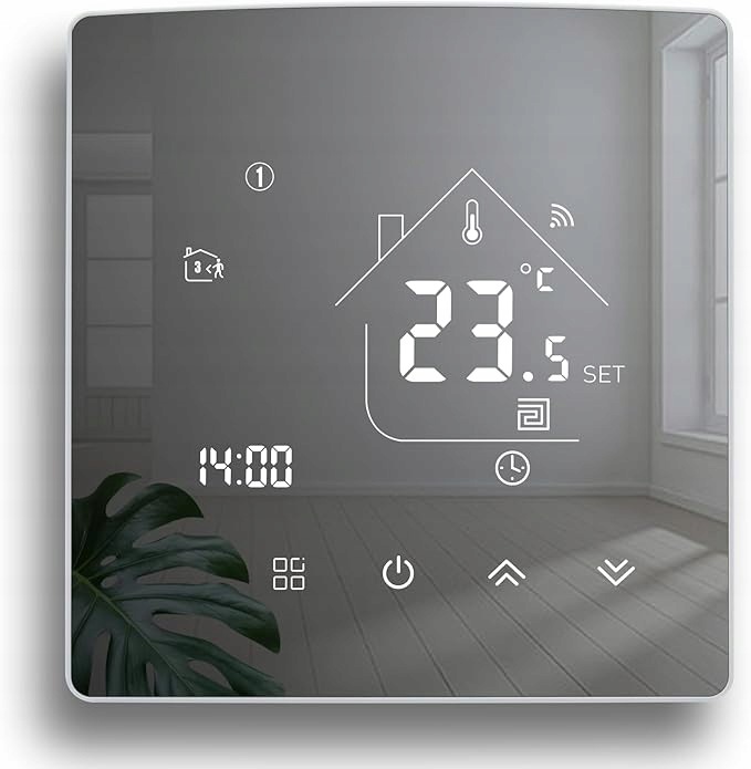 WiFi termostat Tuya pro podlahové vytápění 5+1+1, 5-35°C, Alexa Google