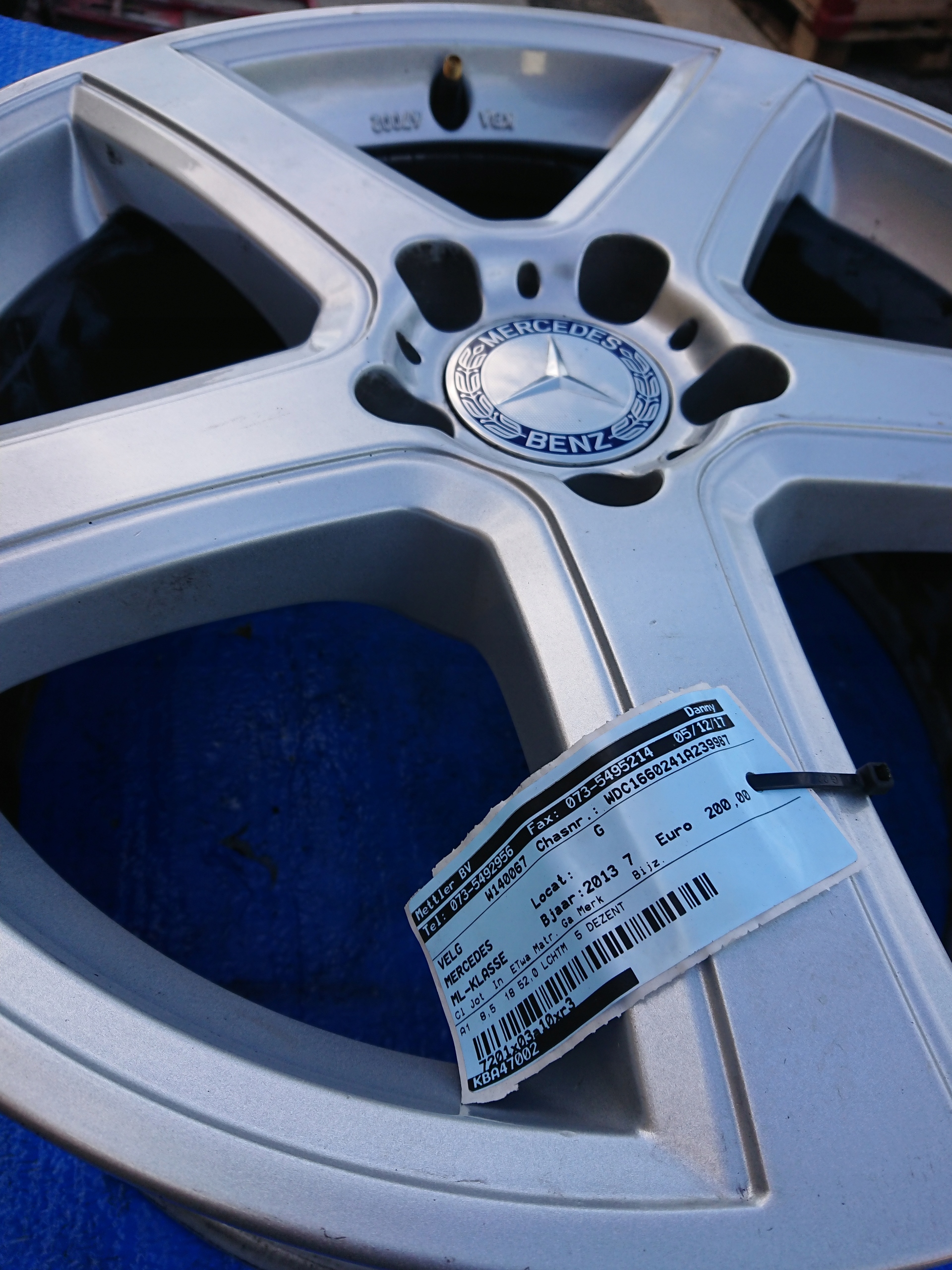 disk MERCEDES 5x112 KBA 47002 8,5x18 ET52