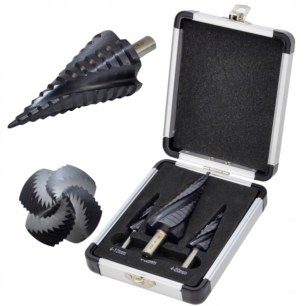 Awtools M2-TiAlN Stupňový Vrták ks 3 ks 4-12 mm 4-20 mm