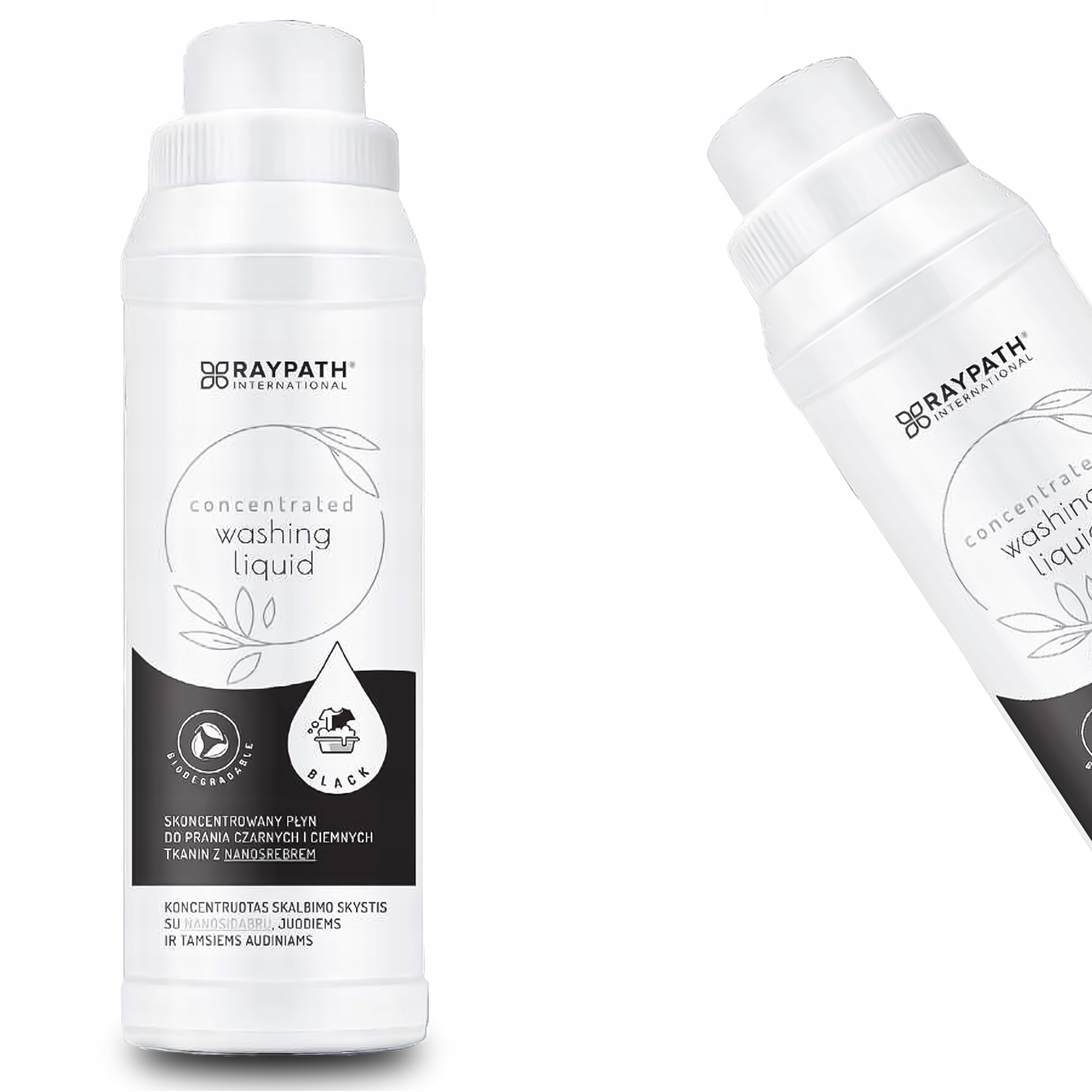 Raypath tekutý prací prostředek na černé a tmavé prádlo NanoSrebrem Black 0,5 l