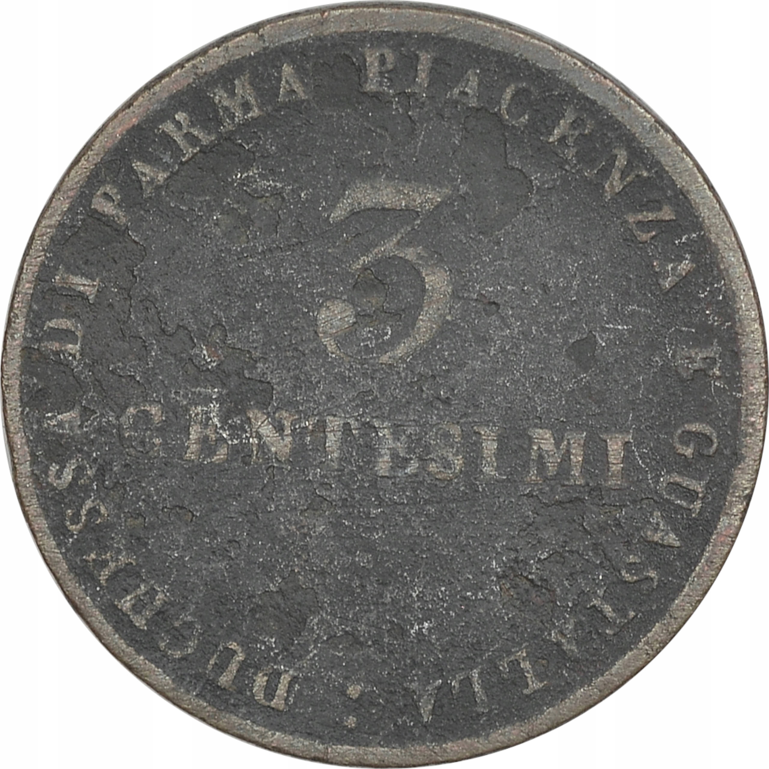 2.PARMA, MARIA LUIZA, 3 CENTESIMI 1830 rzadka