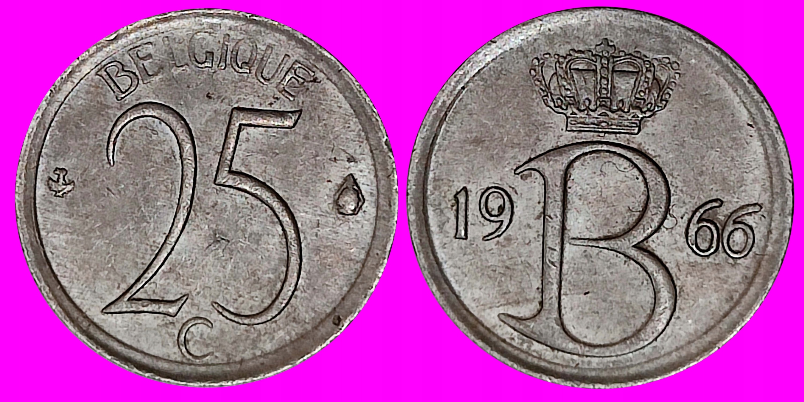 Belgia 25 centymów 1966 / 368