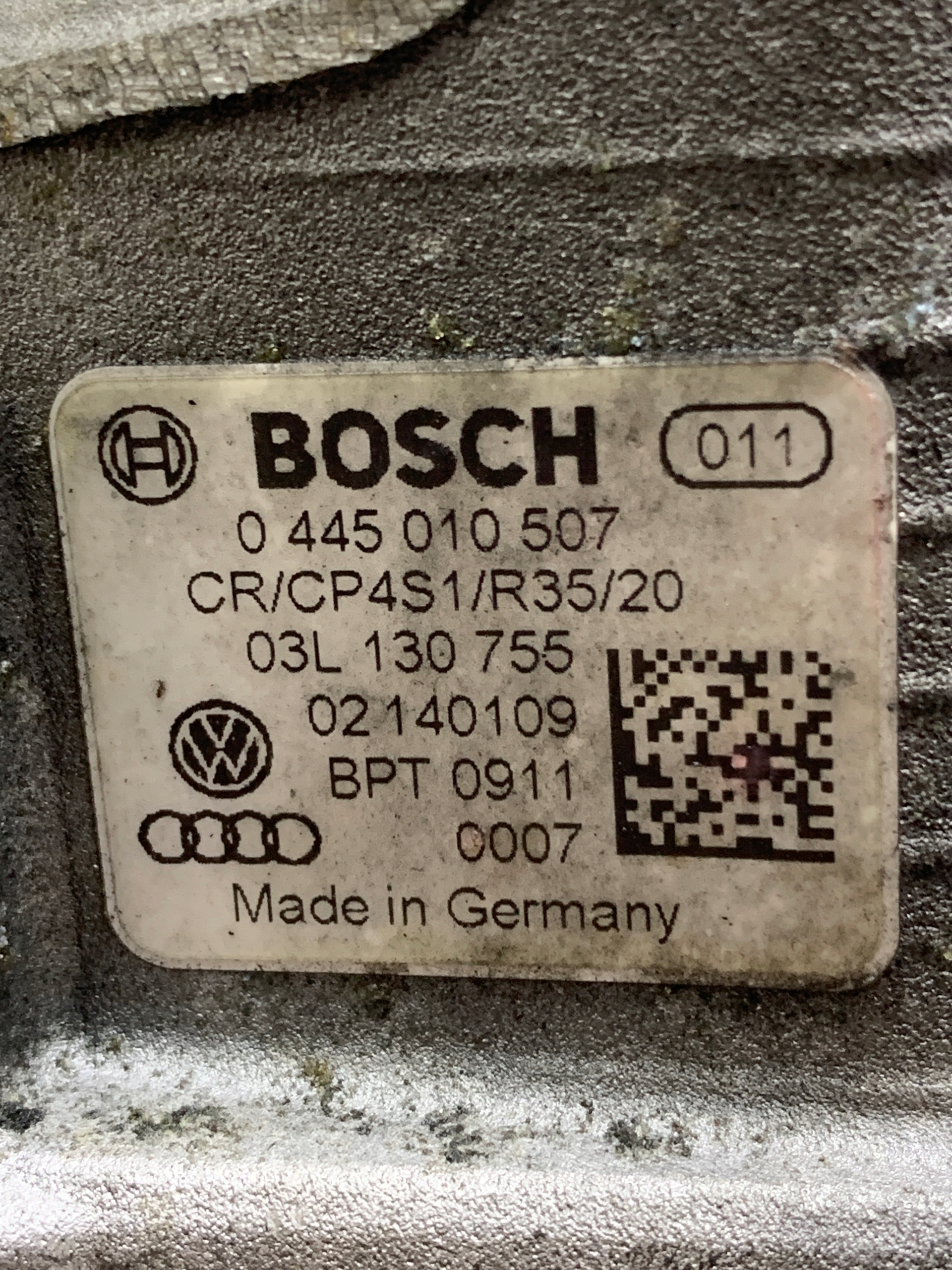 injection pump 03L130755 SEAT EXEO 2.0 TDI