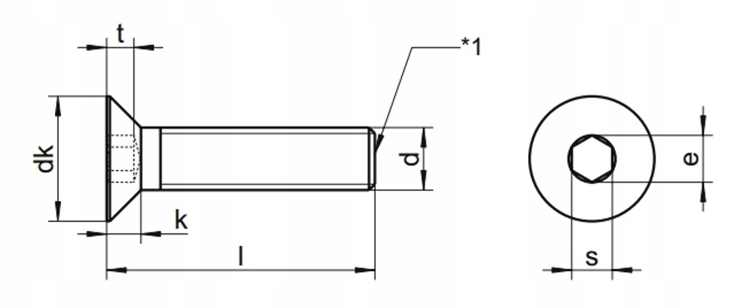 M4x20 ŚRUBA IMBUSOWA STOŻKOWA NIERDZEWNA ŚRUBY 10 Rodzaj śruba