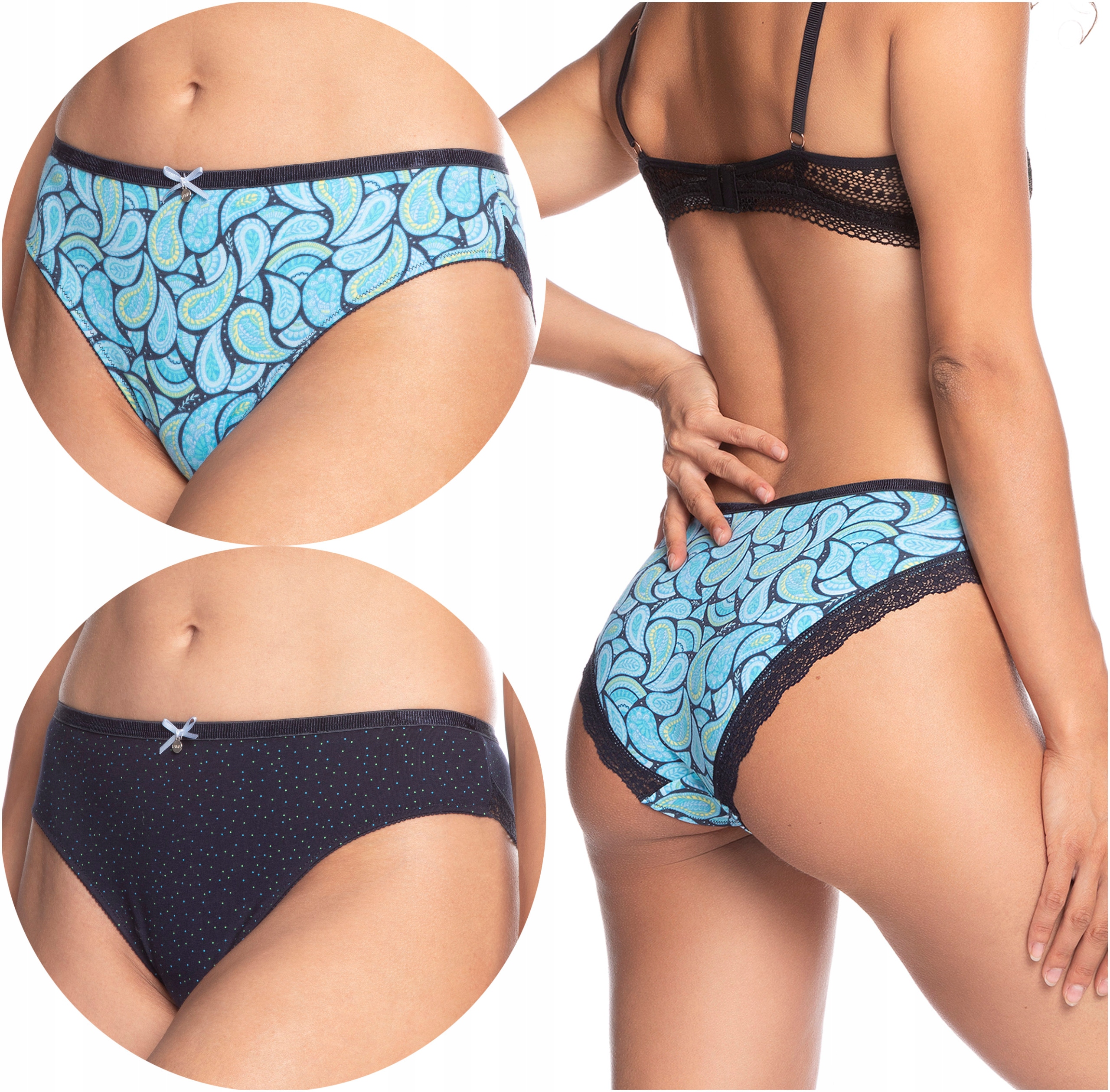 

Majtki damskie Lama 1411BI figi bikini 2-PAK XL