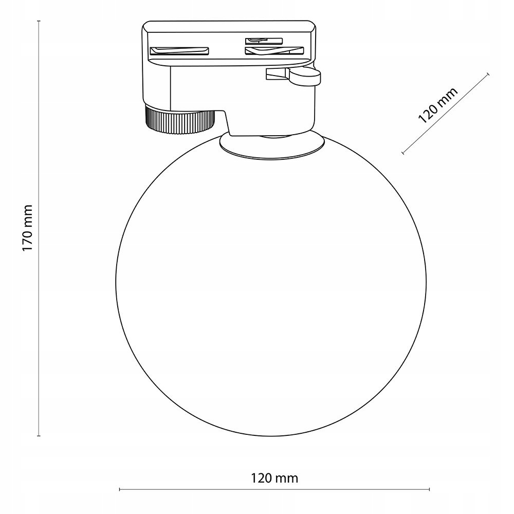 Lampa szynowa 1F TRACER BLACK 4923 TK Lighting 24H Maksymalna moc pojedynczego źródła światła 6 W