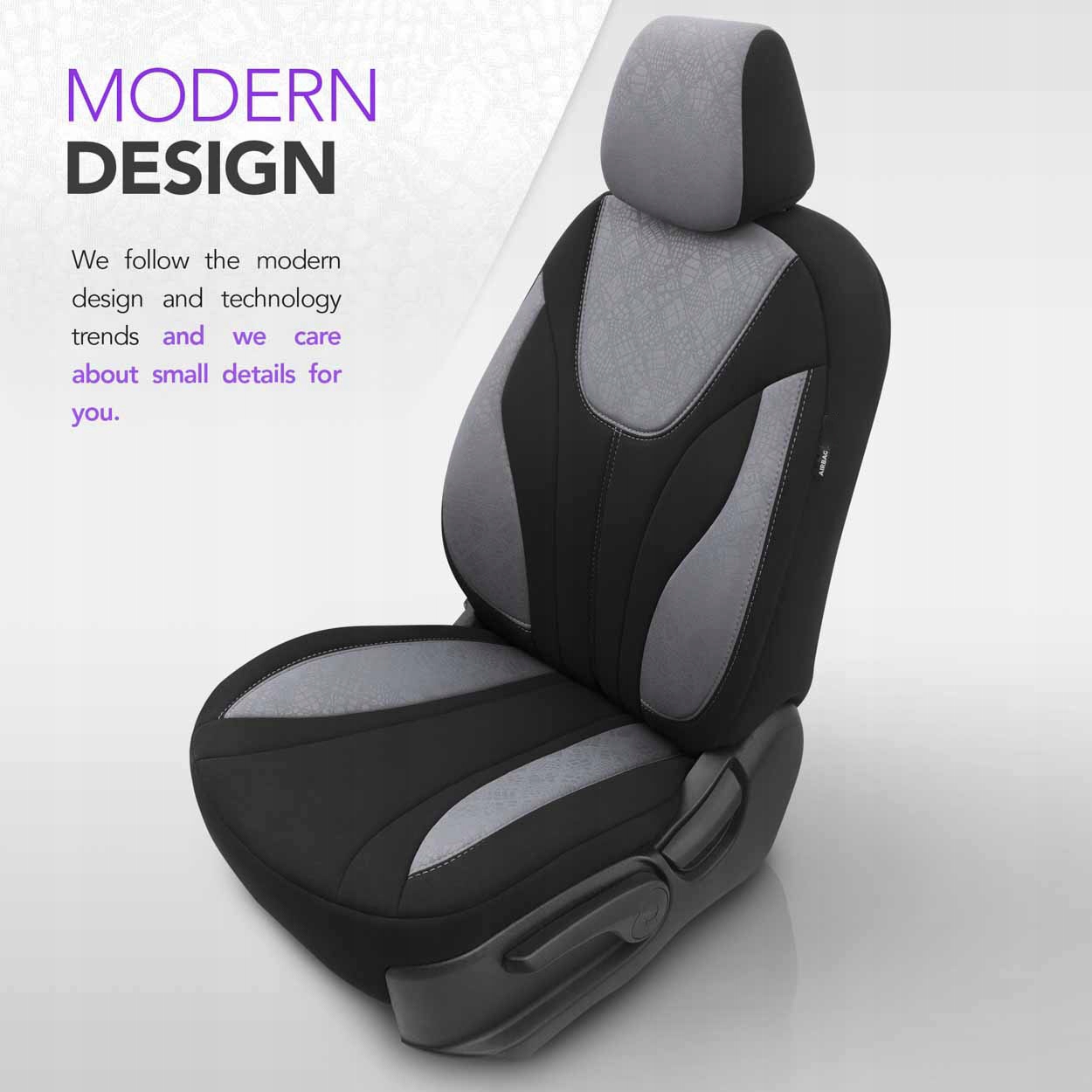 POKROWCE SAMOCHODOWE NA FOTELE DO Citroen C4 C5 C-elysee Ds3 Ds4 Ds5, Nemo Model OT76901