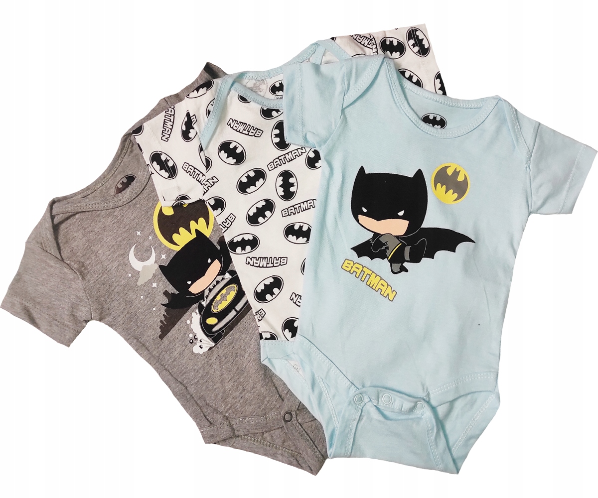 

Niemowlęce Body 3 szt 3-pak Batman na krótki 86