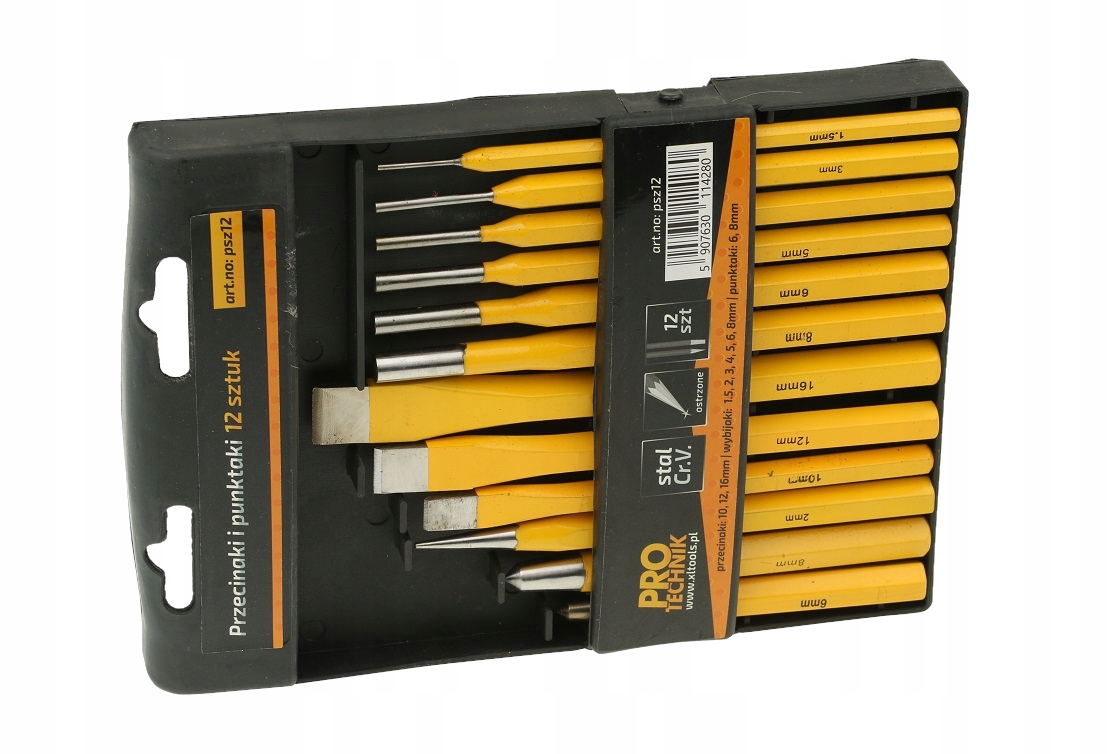 

Punktaki Przecinaki I Wybijaki Ślusarskie kpl 12x