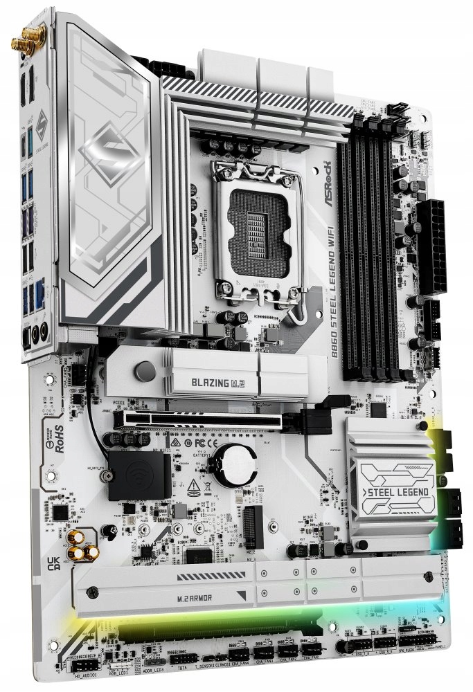 ASRock B860 Steel Legend WiFi Intel B860 LGA1851 4x DDR5 4x M.2 H