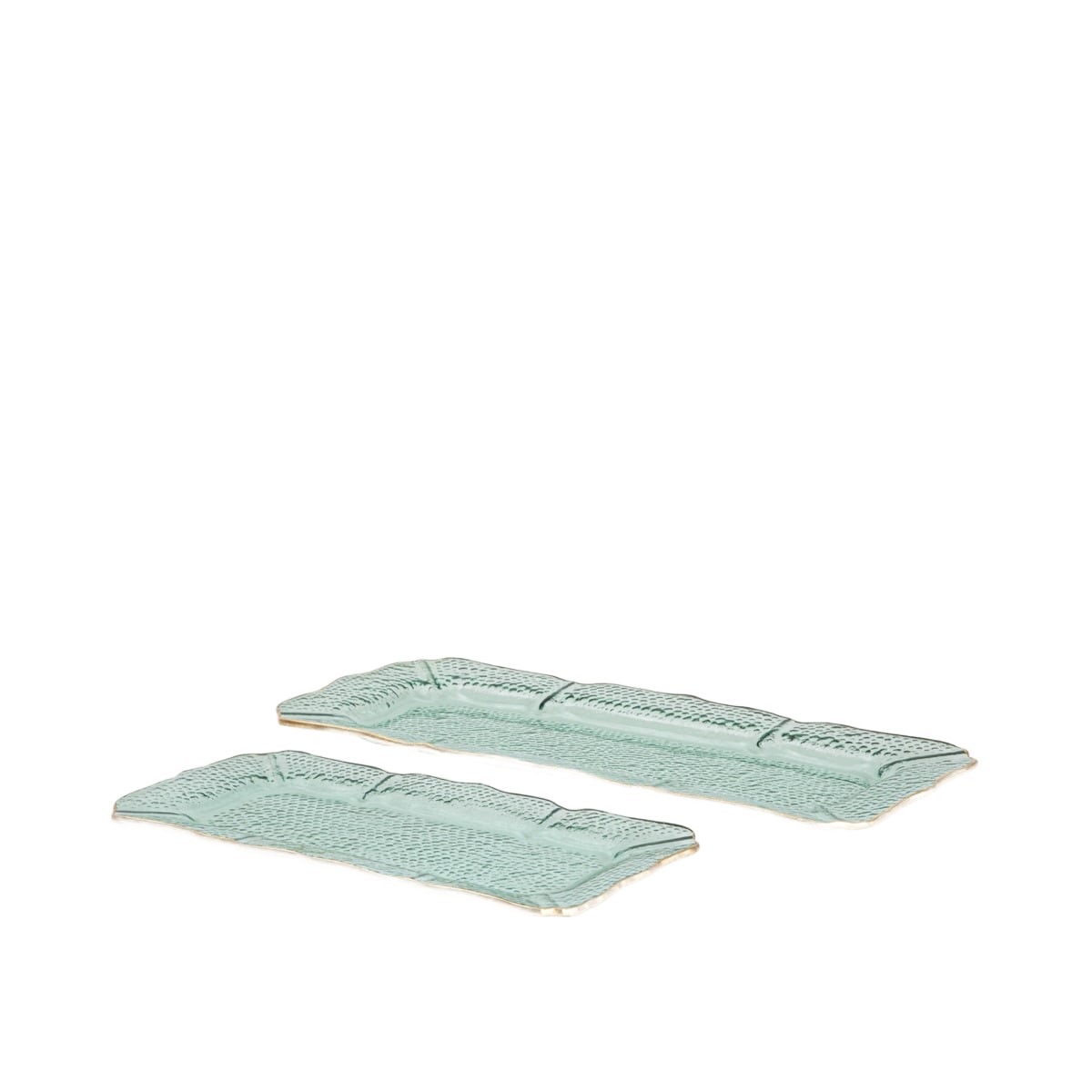 Sada misek Nivelle se zlatým okrajem 28x15x1 cm Homla
