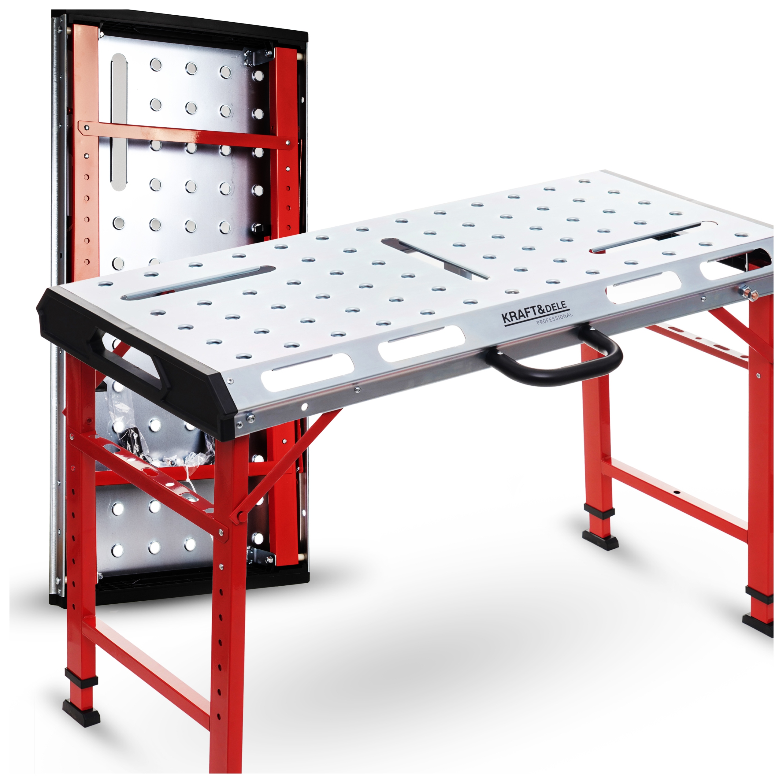 Svařovací Stůl 450 kg Skládací, Nastavitelný, Pracovní, Přenosný, Kovový