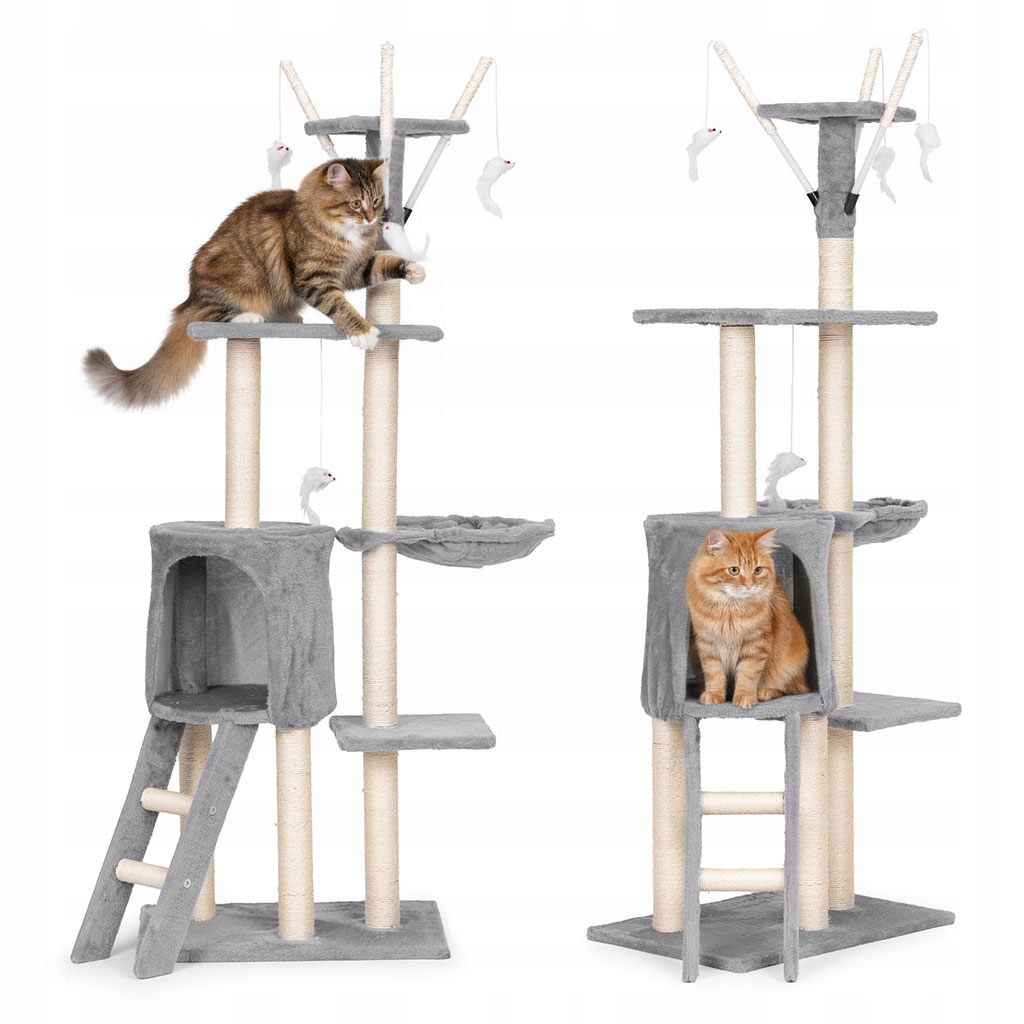 Levně Vysoké škrabadlo, pelíšek, škrabací sloupek, věž Petsi 101 160 cm