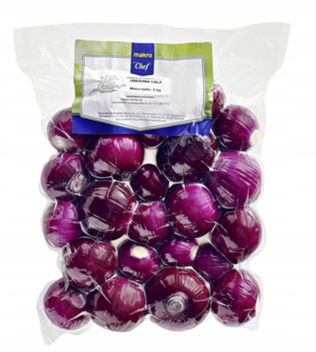 Levně Makro Chef Cibule červená loupaná 2 kg