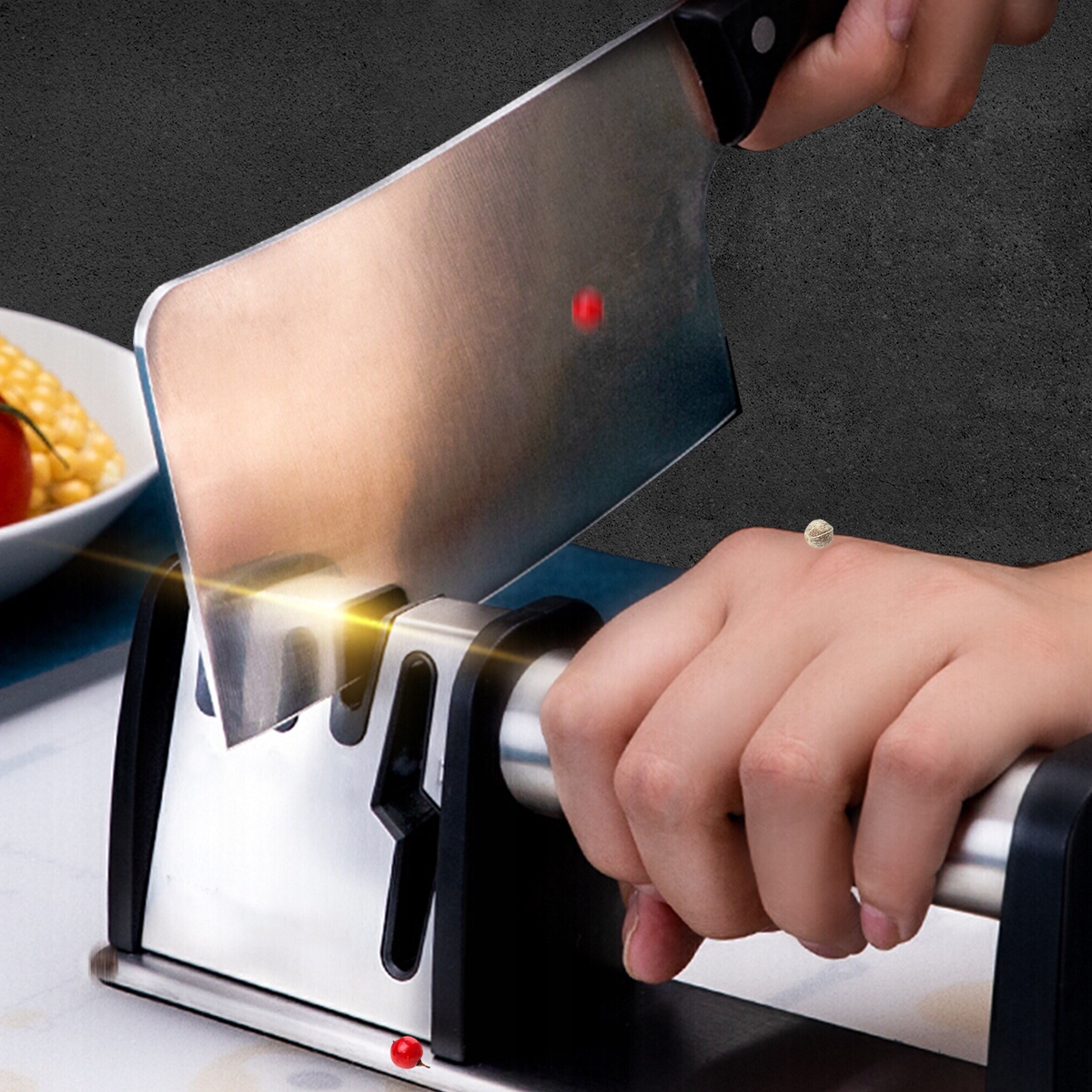 Profesjonalna ostrzałka do noży diamentowa WIELOFUNKCYJNA do nożyczek 4w1 Marka WS