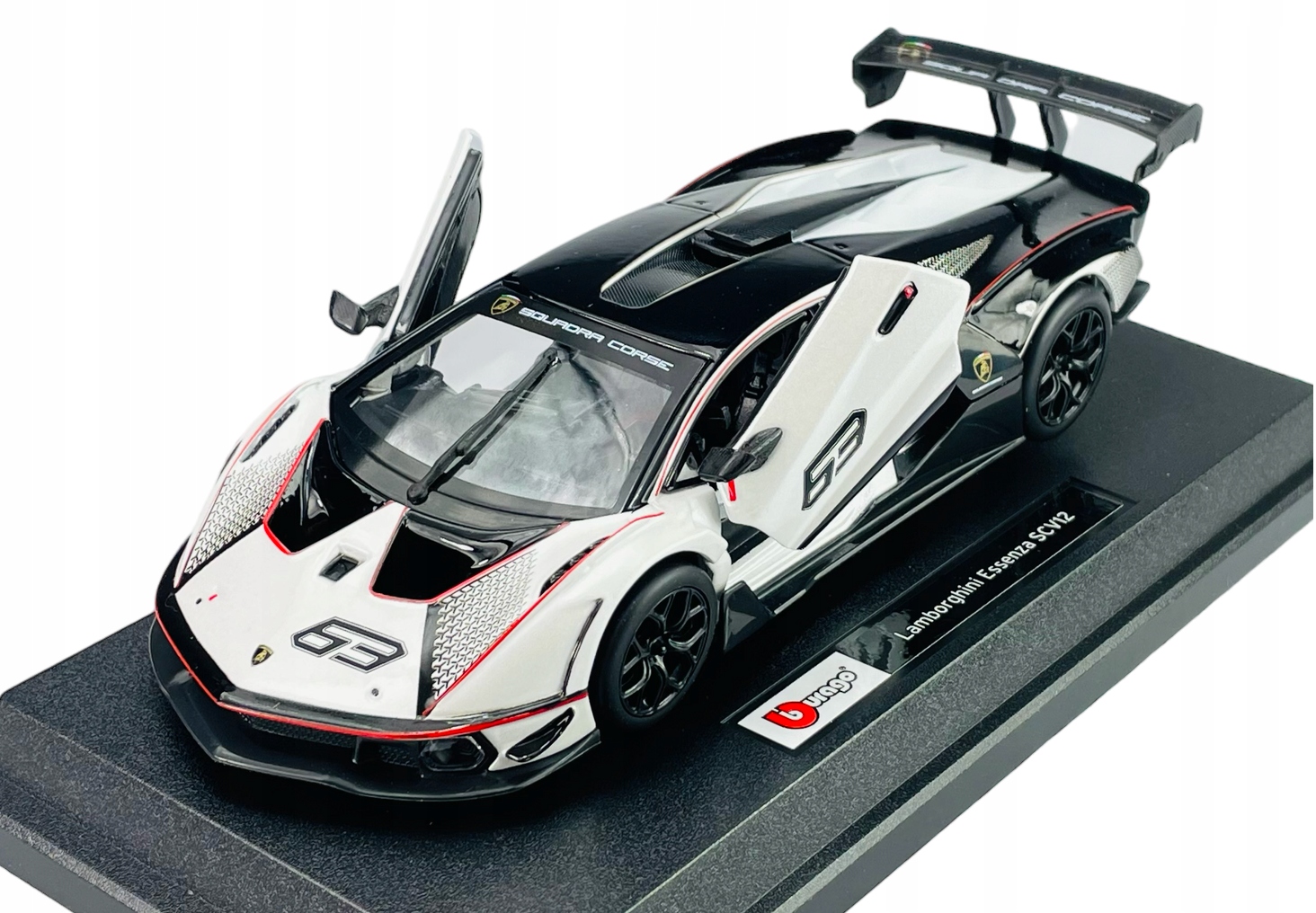 BBURAGO LAMBORGHINI ESSENZA SCV12 BIAŁY 1:24 NOWY Rodzaj pojazdu samochód osobowy