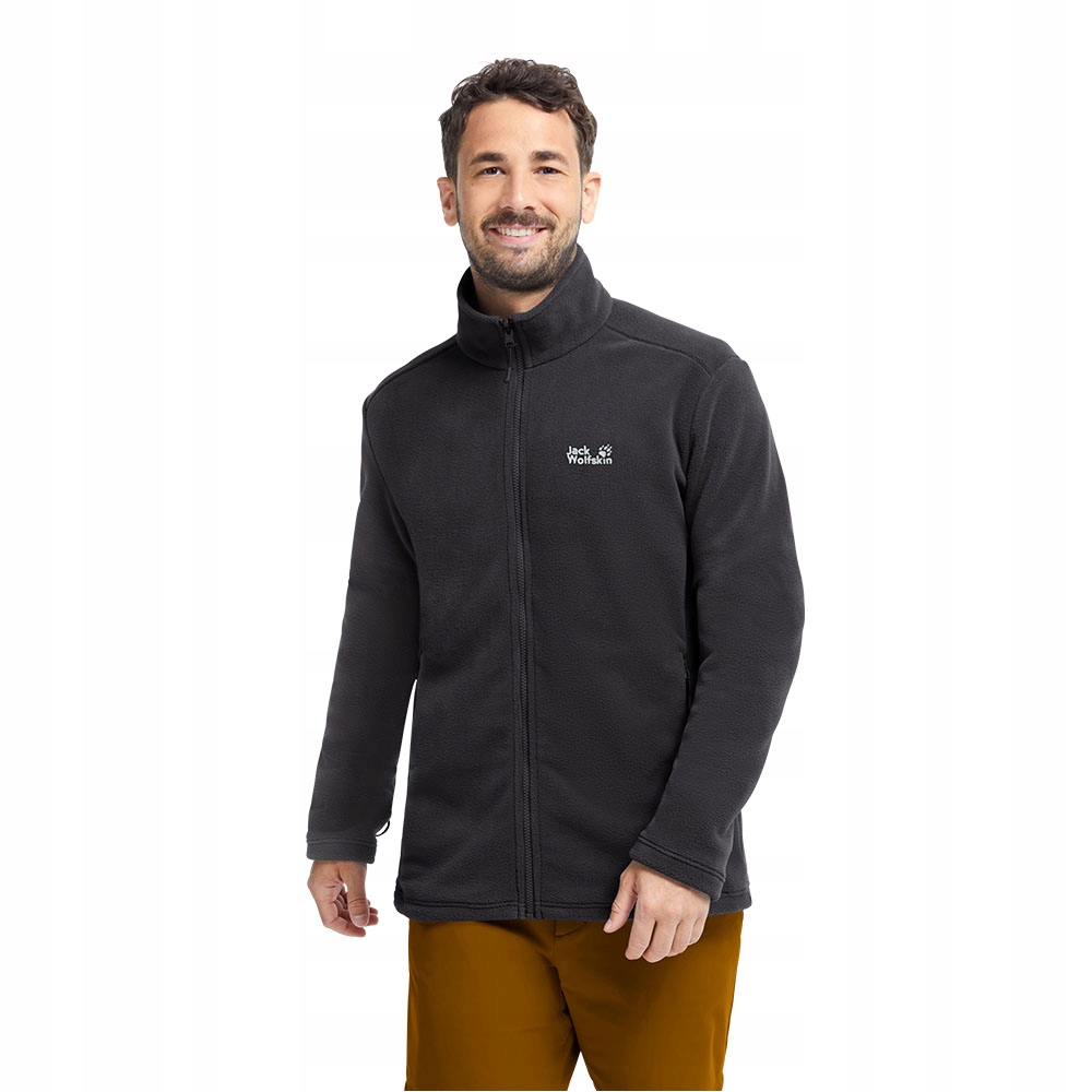 Męska bluza polarowa Jack Wolfskin Taunus 200 Fz black L