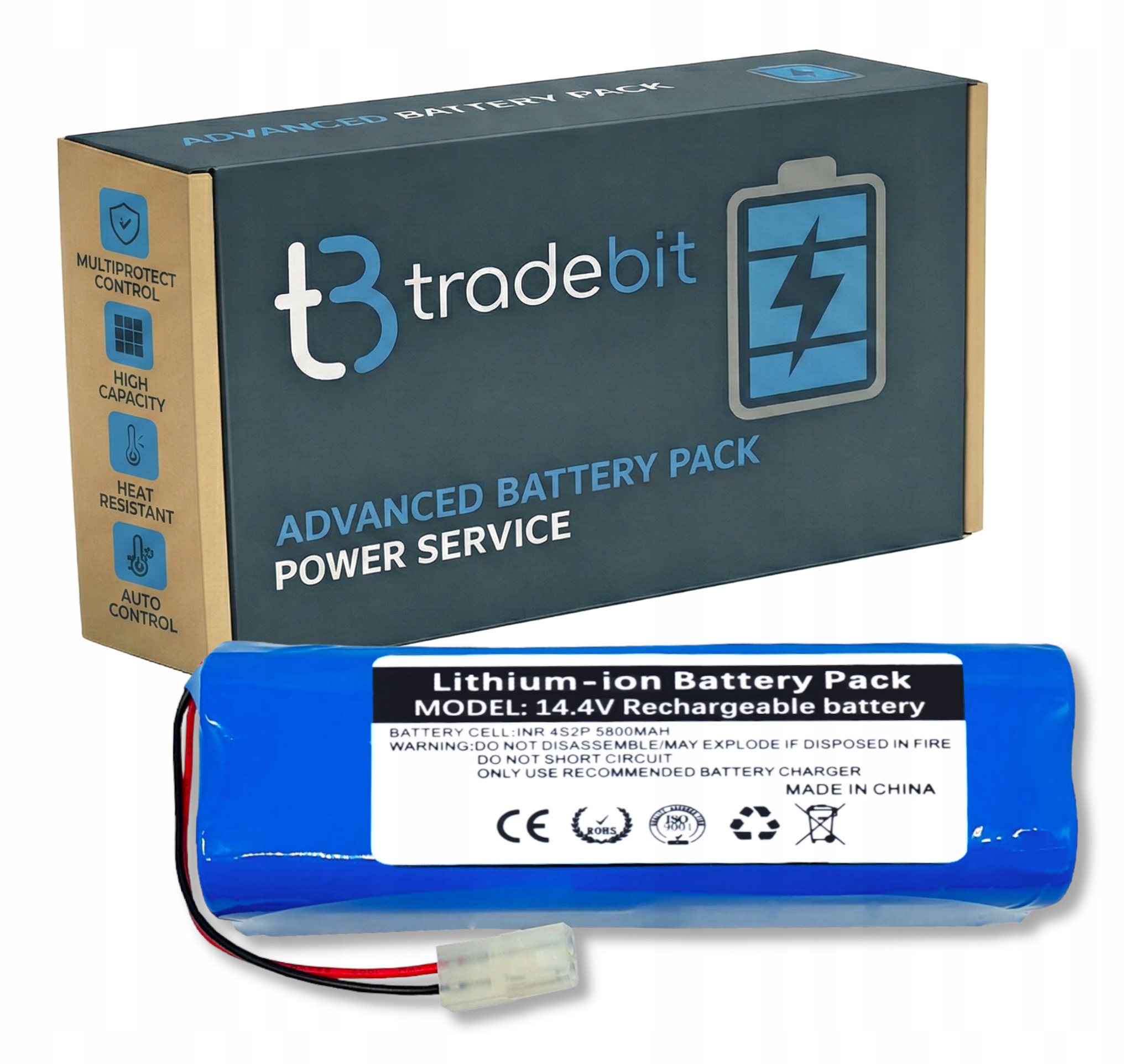 Akumulátor baterie pro vysavač Tefal Serie 95 RG7987 RG7975WH 14,4V 5,8Ah