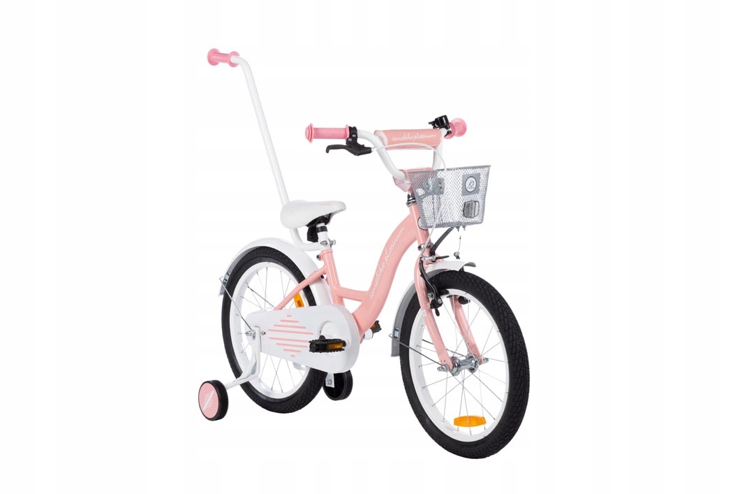 Rower Tomabike Platinum 18 cali prowadnik kosz dzwonek V-break 18" róż