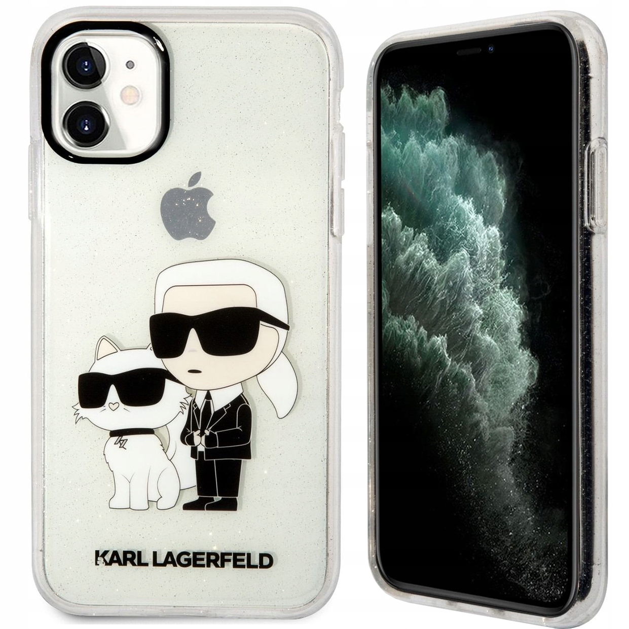 Фото - Чохол Karl Lagerfeld Przezroczyste etui  do iPhone 11 case obudowa pokrowiec 