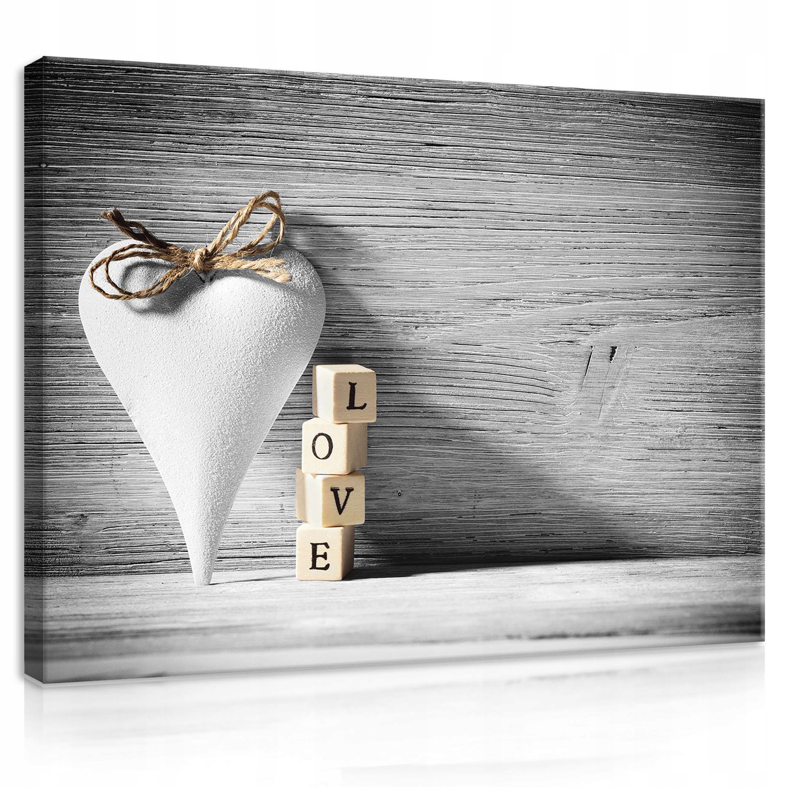 Obraz 100x75 Láska srdce Love černobílé pocity romantismus jednoduchost