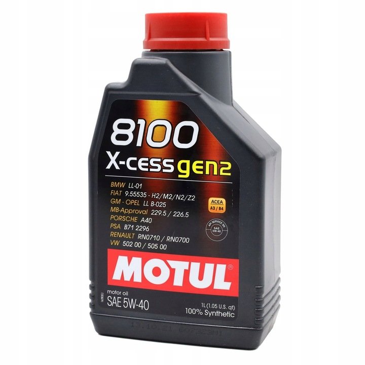 

Motul 5W40 1L. 8100 X-cess GEN2