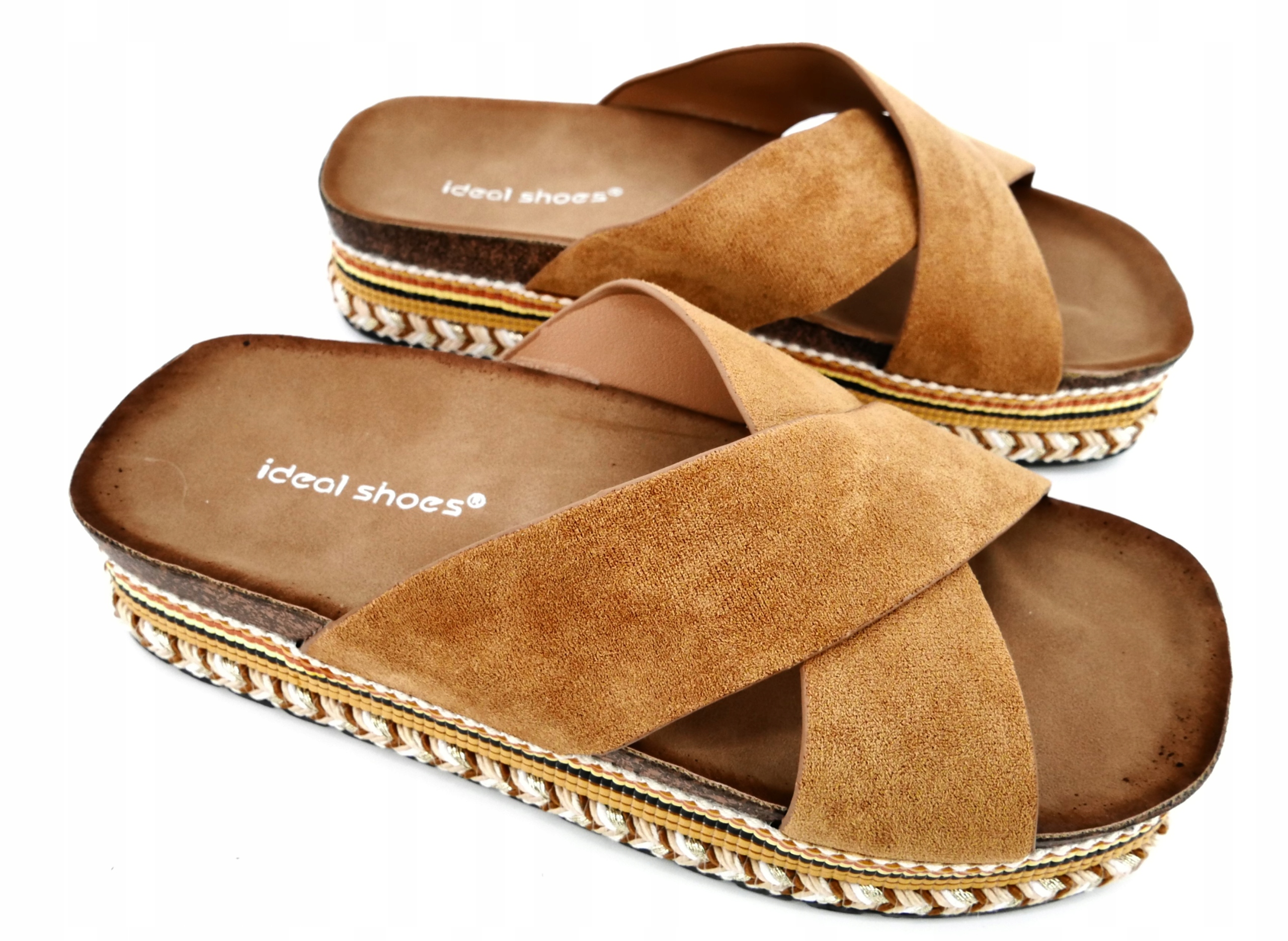 KLAPKI DAMSKIE CAMEL IDEAL SHOES R38