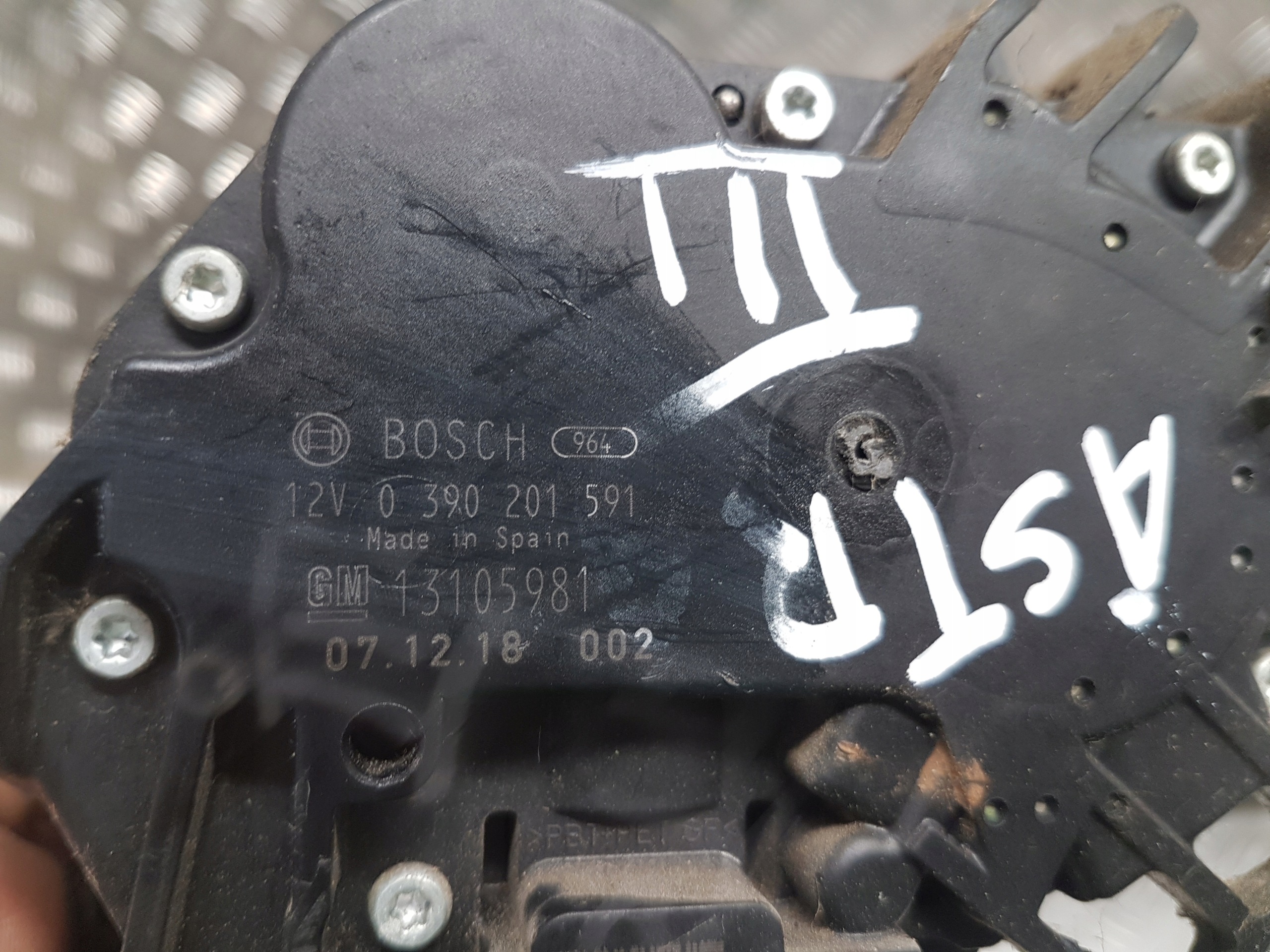 motor ablaktörlők hátsó OPEL ASTRA H 0390201591