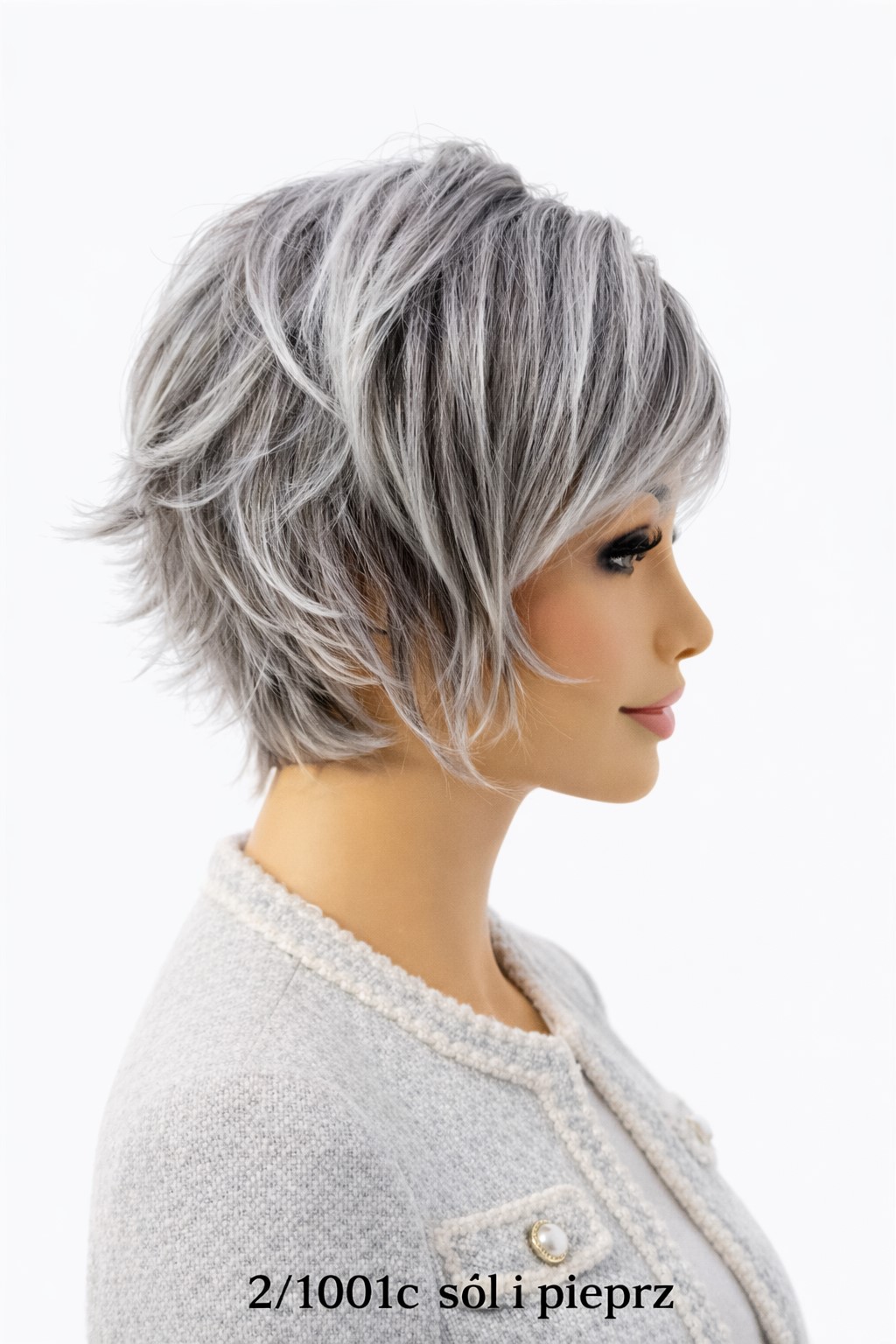 Dámská paruka Taylor šedý mix, krátká, stínovaná Nessaja wigs shop