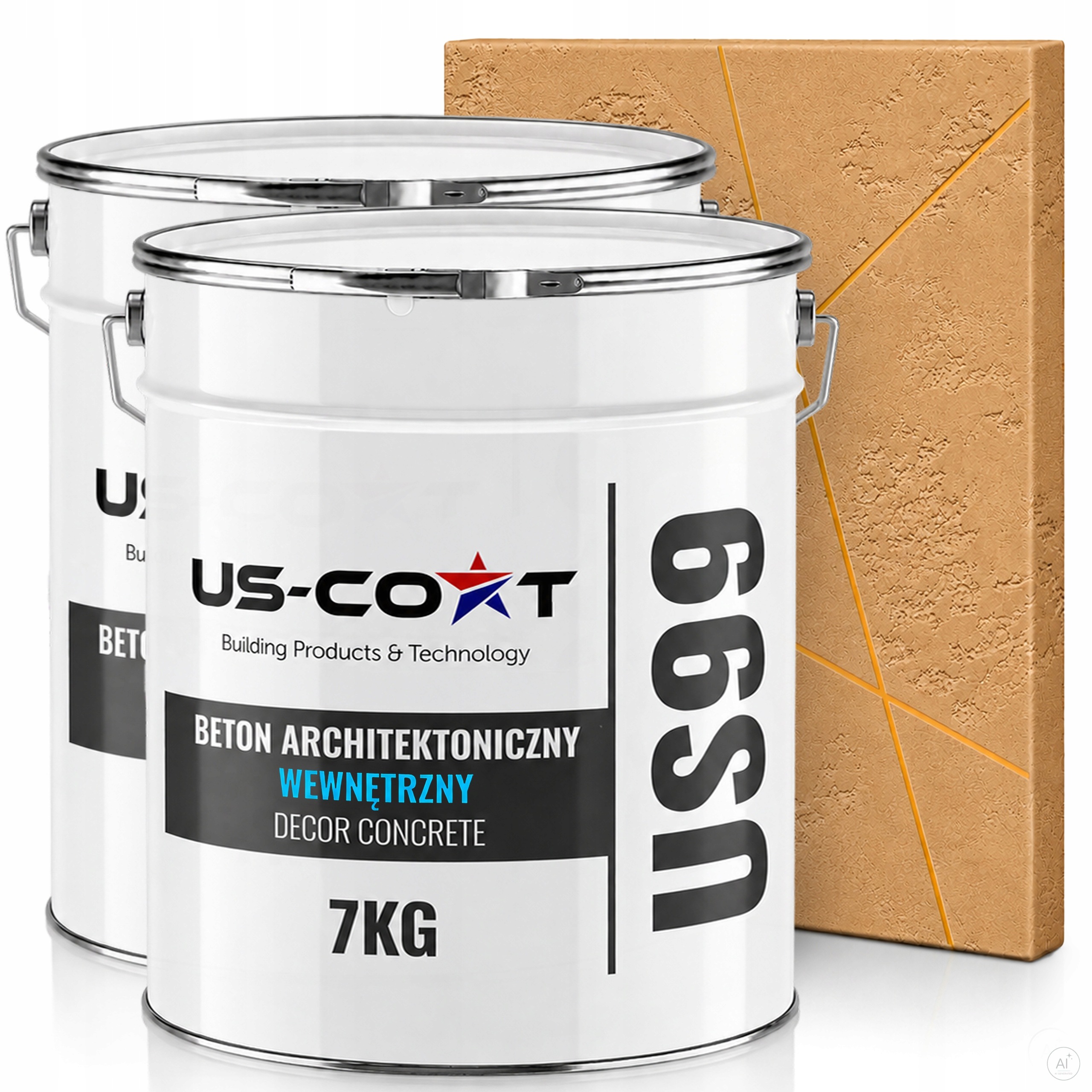 Architektonický Vnitřní Karamelový Beton F596 10m2 2x7kg Omítka Na Zeď