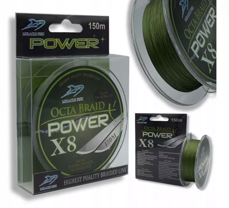 Plecionka Octa Braid Power X8 Green 0,30MM 150M