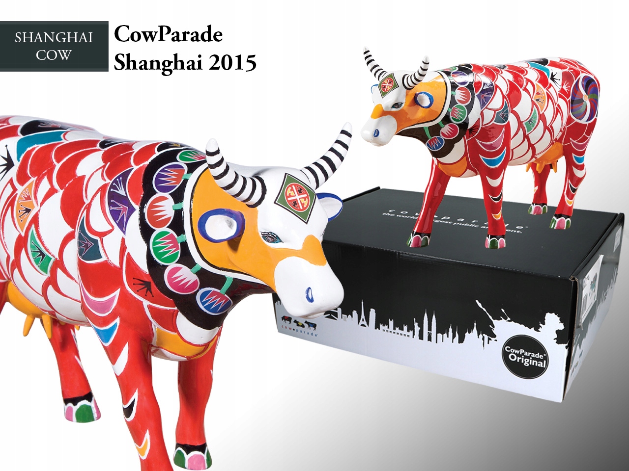 Figurka Krava Cow Parade Shanghai Cow Zberateľská Socha Ako Darček