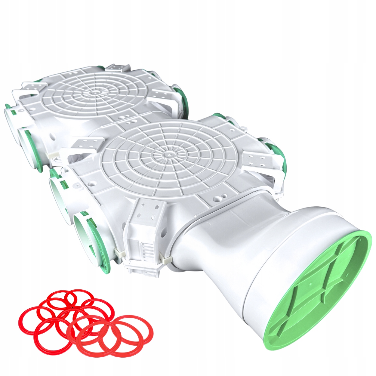 Rozvodná Skříň Boční Vstup Rozdělovač Rekuperace fi160 10x90mm