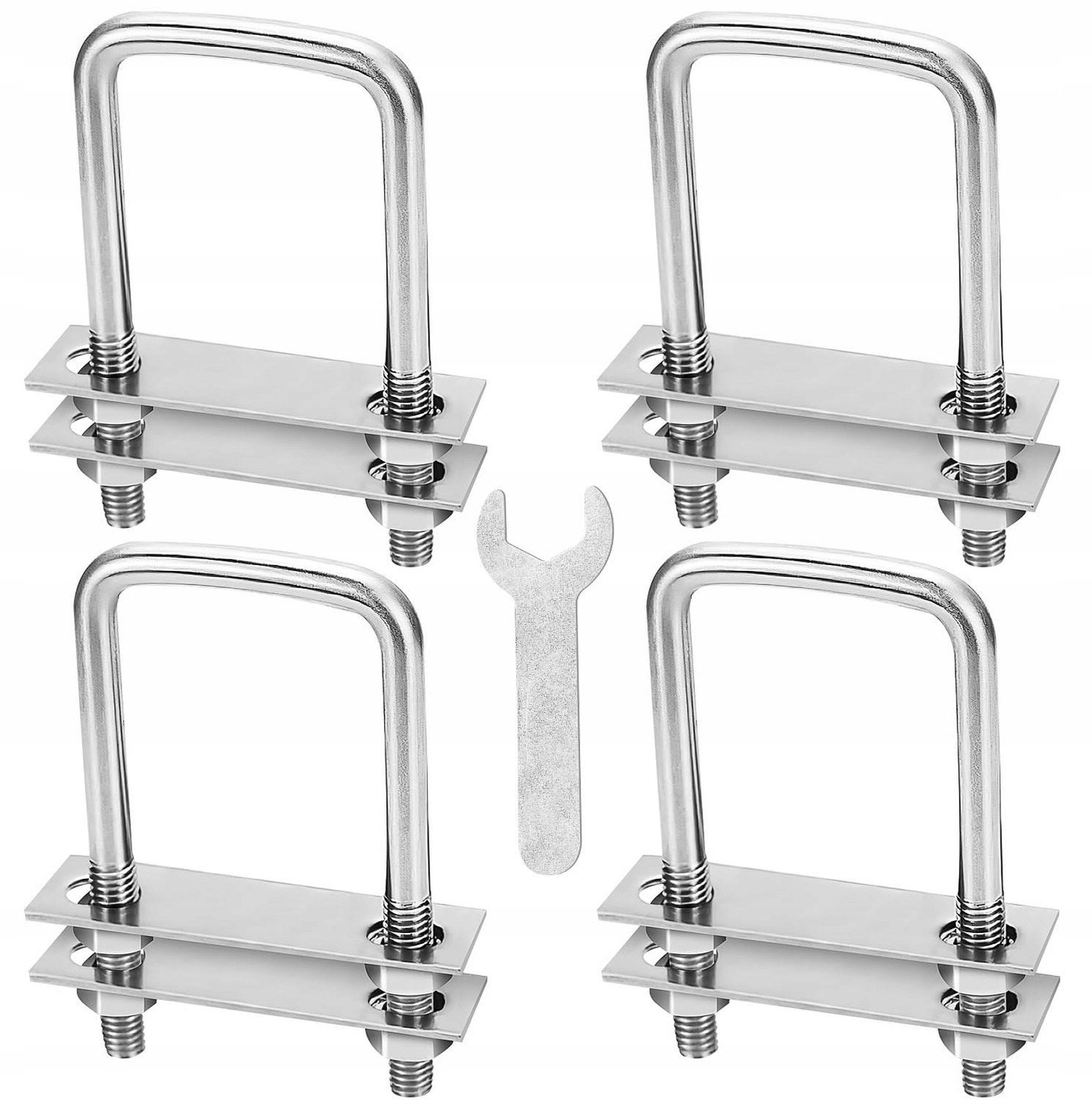Śruby U M8 U Bolt 50X70MM Śruba U Ze Stali Nierdzewnej 4 Szt. Kwadratowe