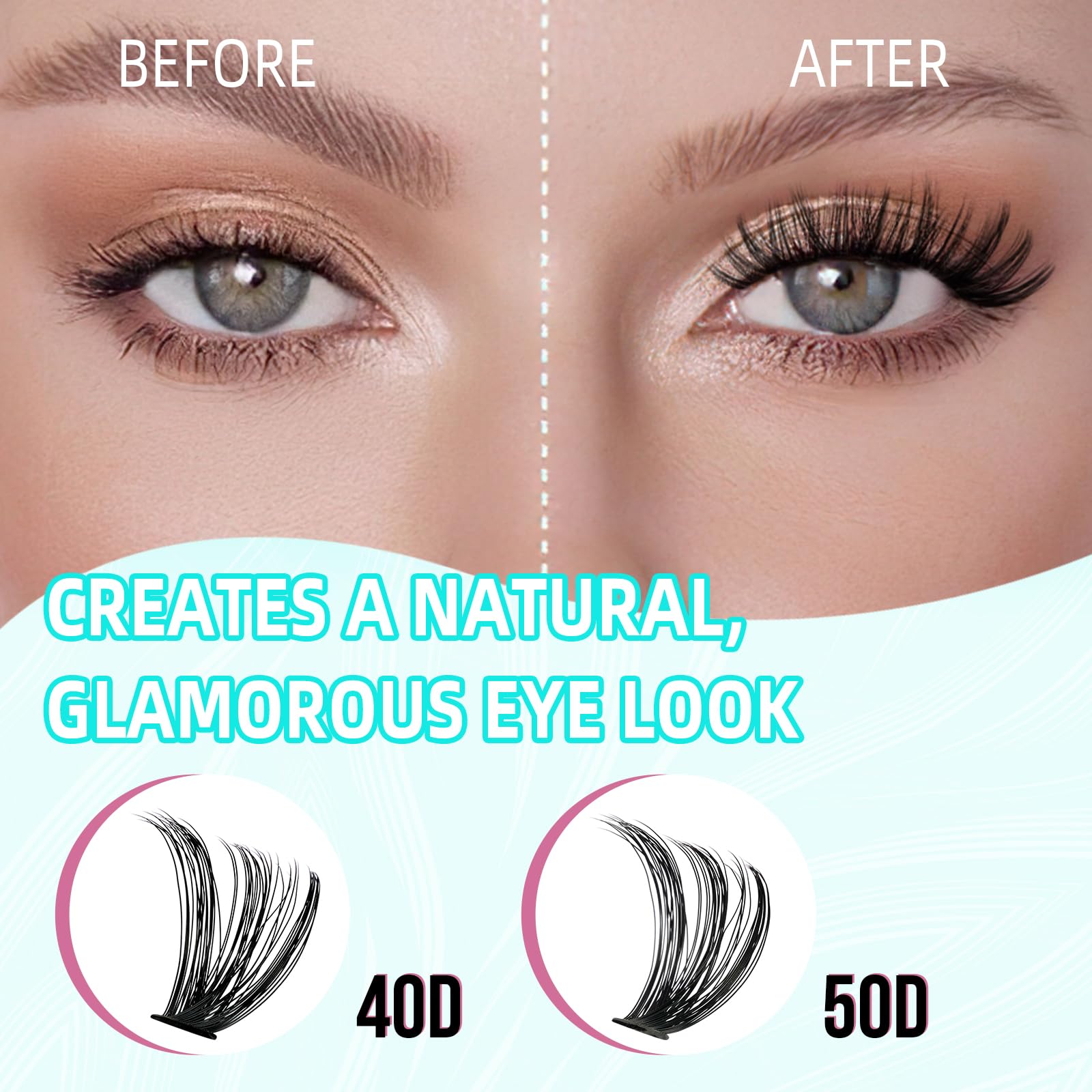 AMZGIRL LASH KIT WIMPERNWELL: ZESTAW DO PRZEDŁUŻANIA RZĘS 280 SZTUK — miniatura 4