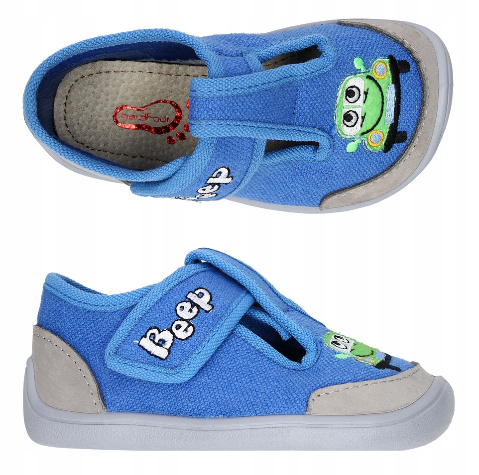 Barefoot Elf Texas 3F Pantofle Kapcie Papcie Niebieskie r.20