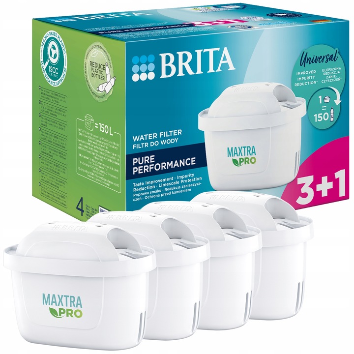 Brita Maxtra Plus+ New Wkład Filtr Do Wody 4 Szt