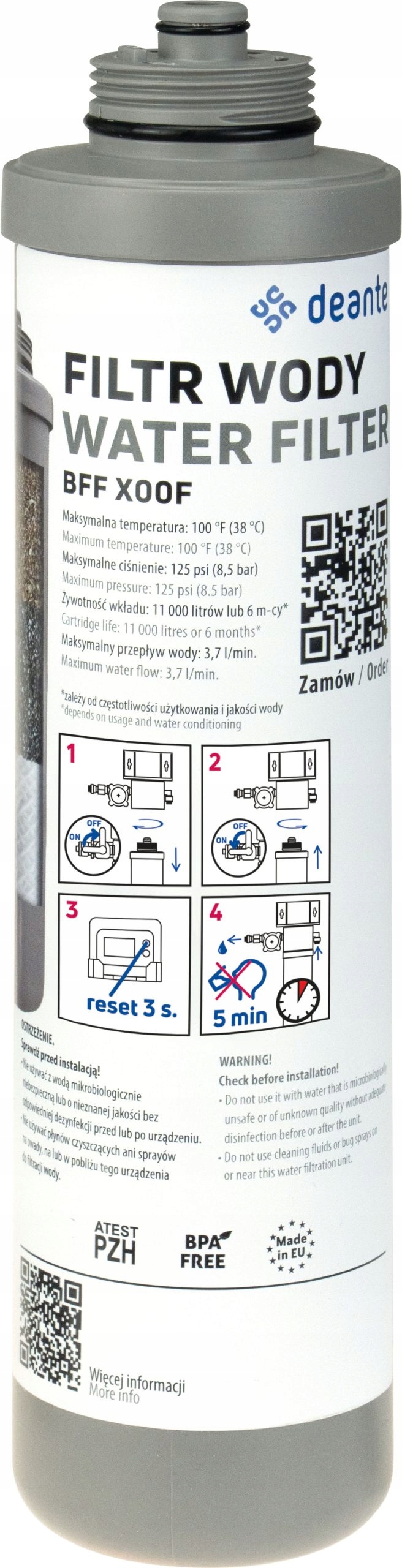 Deante Filtr na vodu Bff X00F