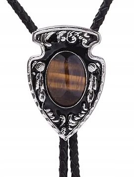 Tygří oko v jeskyni bolo kravata western eko kůže