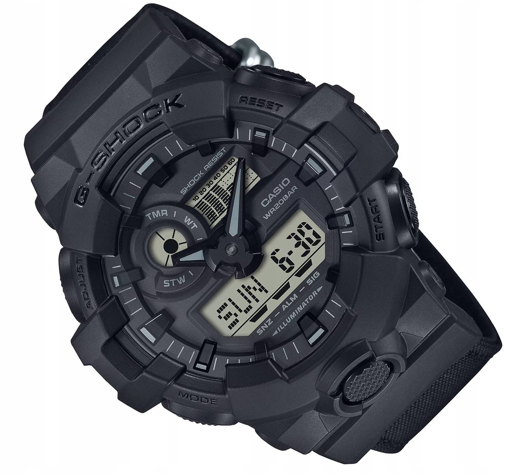 Černé Sportovní Vodotěsné Hodinky Casio G-shock GA-700BCE -1AER 200M