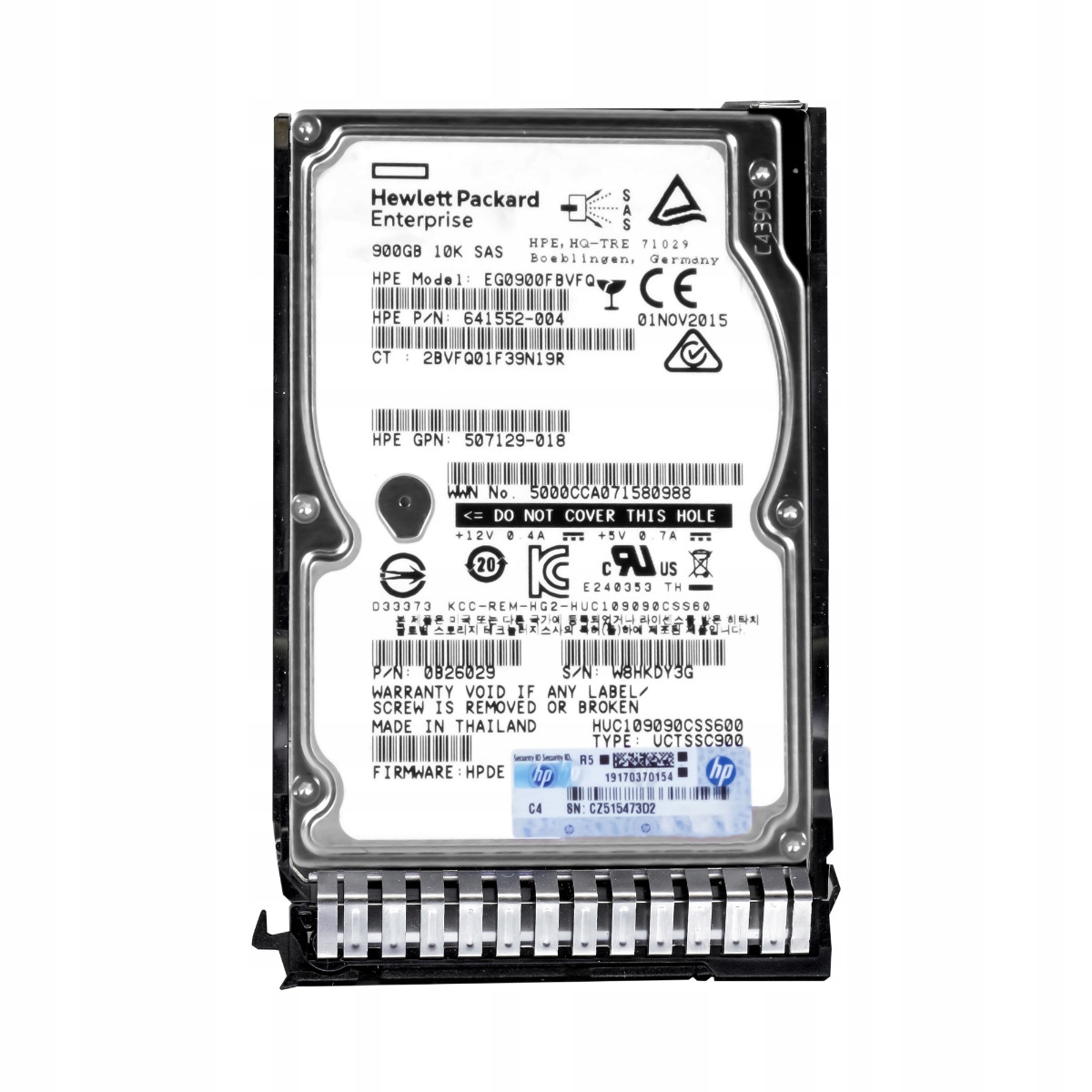 Hp 641552-004 900GB SAS-2 10K 2,5'' EG0900FBVFQ